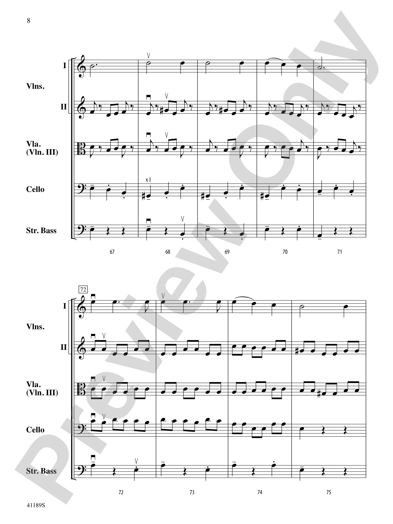 Tum Balalaika: String Orchestra Conductor Score & Parts