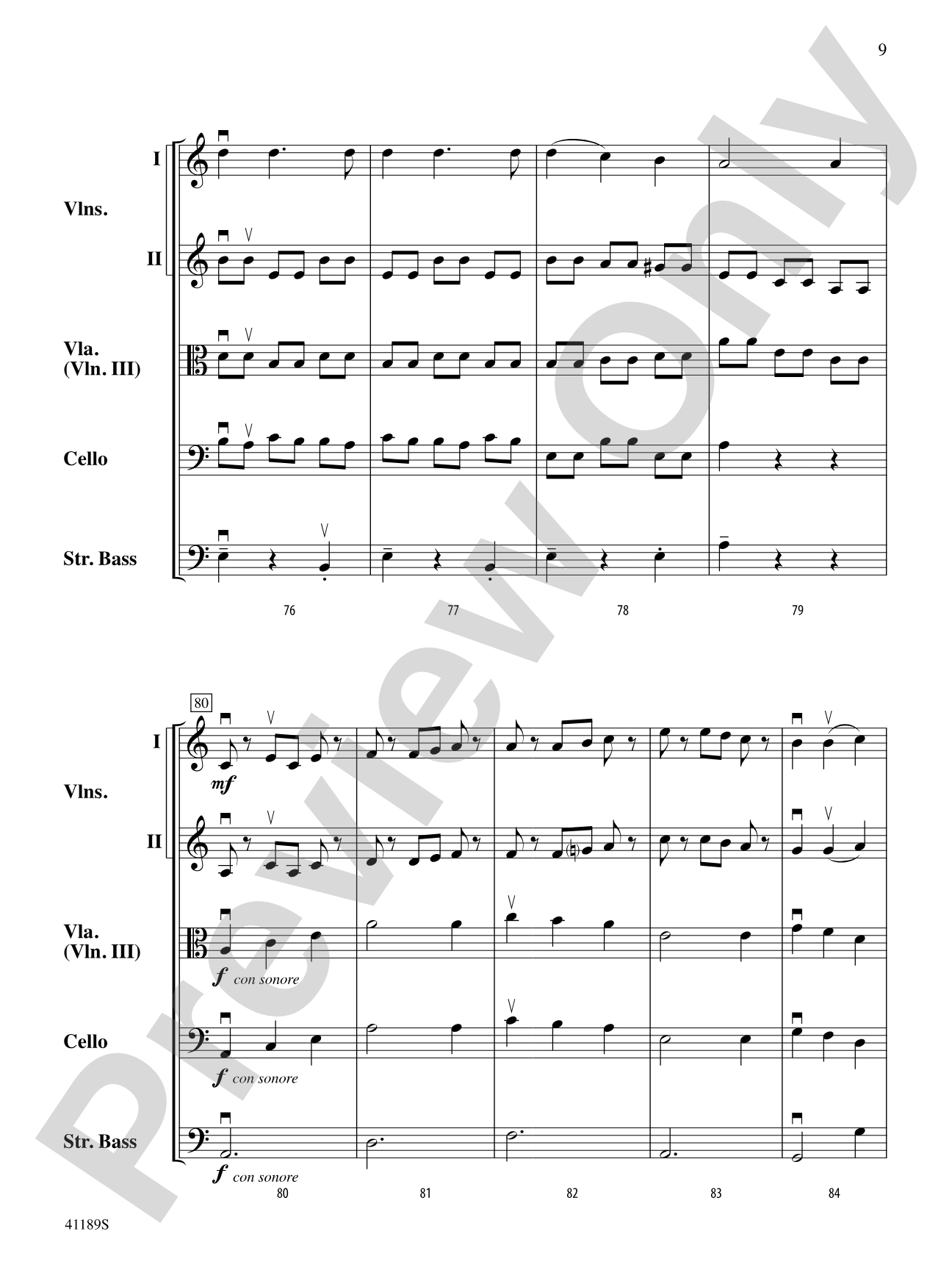 Tum Balalaika: String Orchestra Conductor Score & Parts