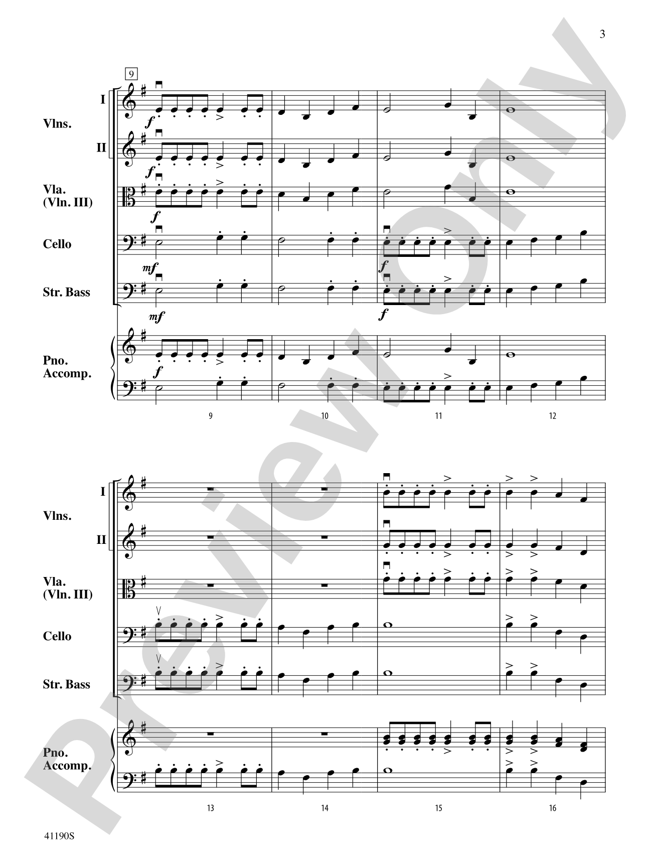Fire Dragon Mountain: String Orchestra Conductor Score & Parts