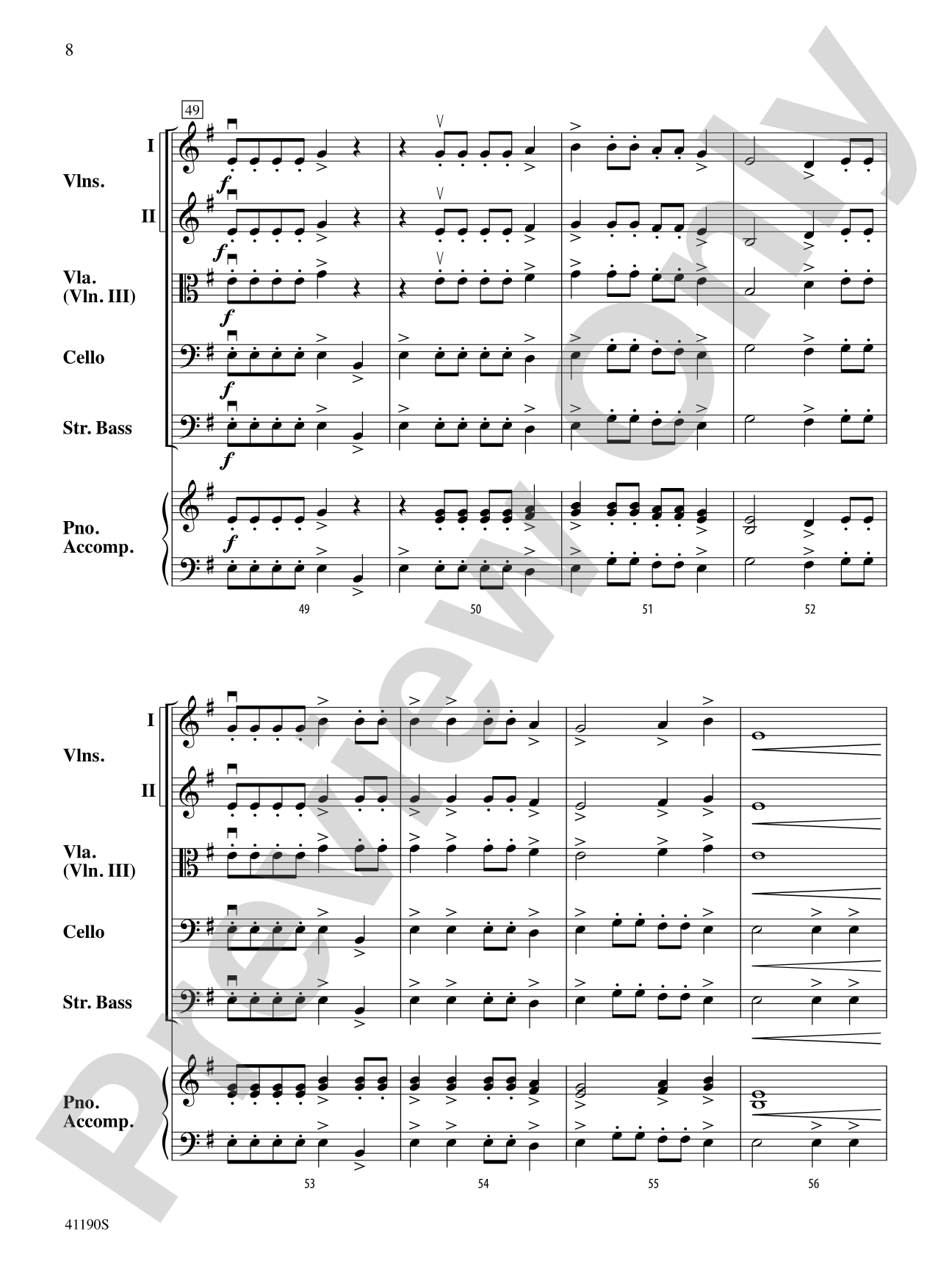 Fire Dragon Mountain: String Orchestra Conductor Score & Parts