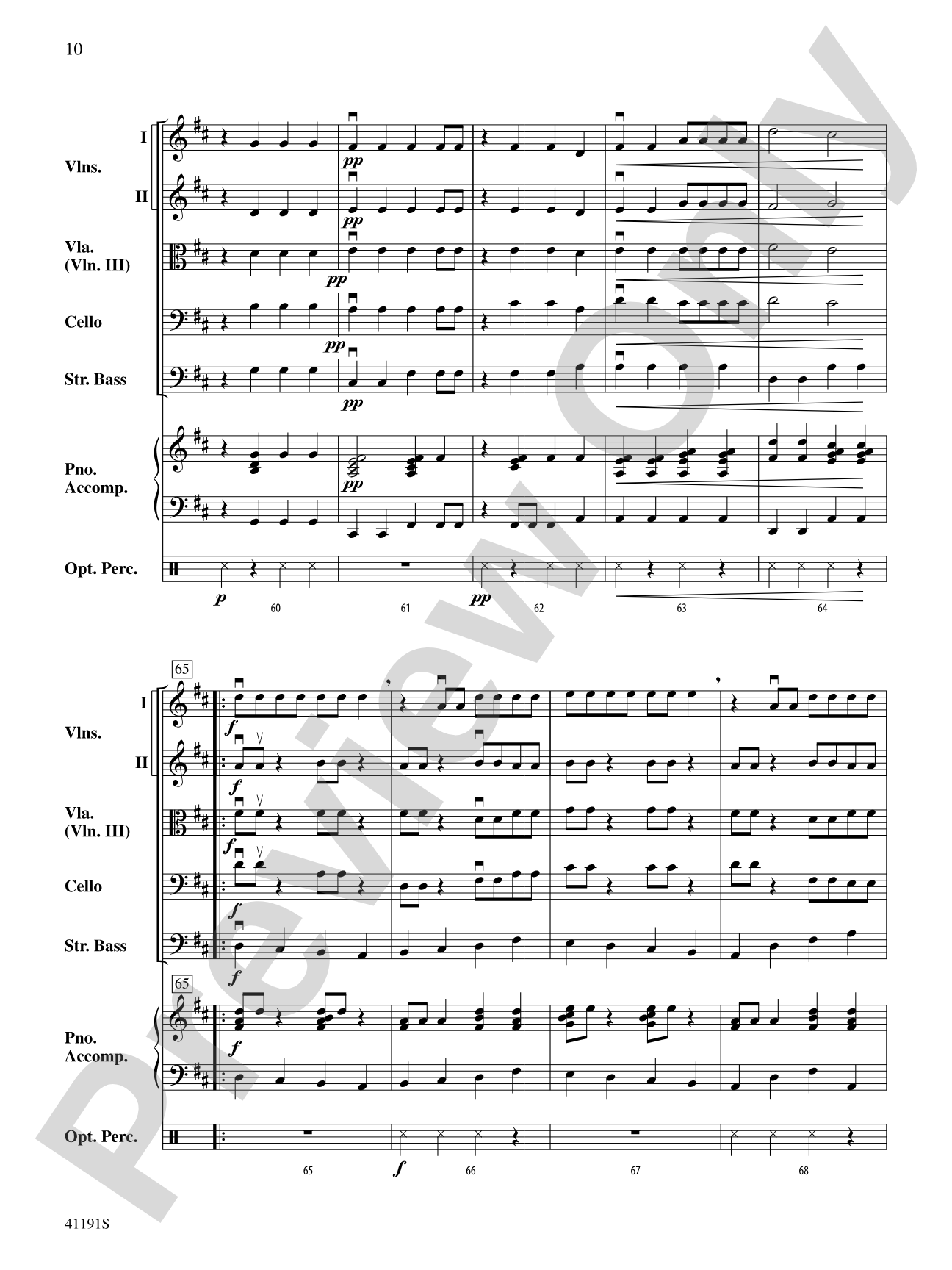 Dry Bones: String Orchestra Conductor Score & Parts