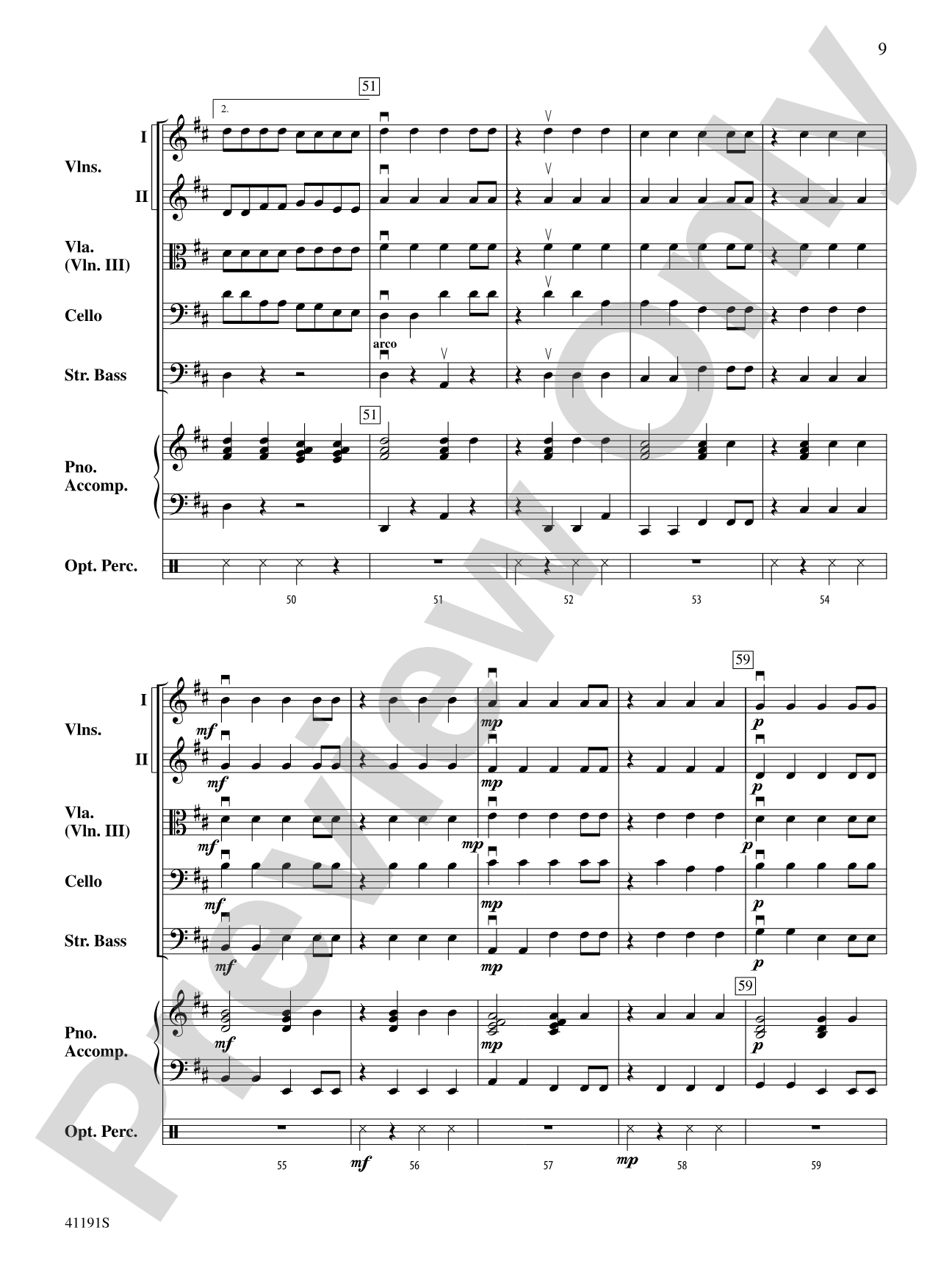 Dry Bones: String Orchestra Conductor Score & Parts