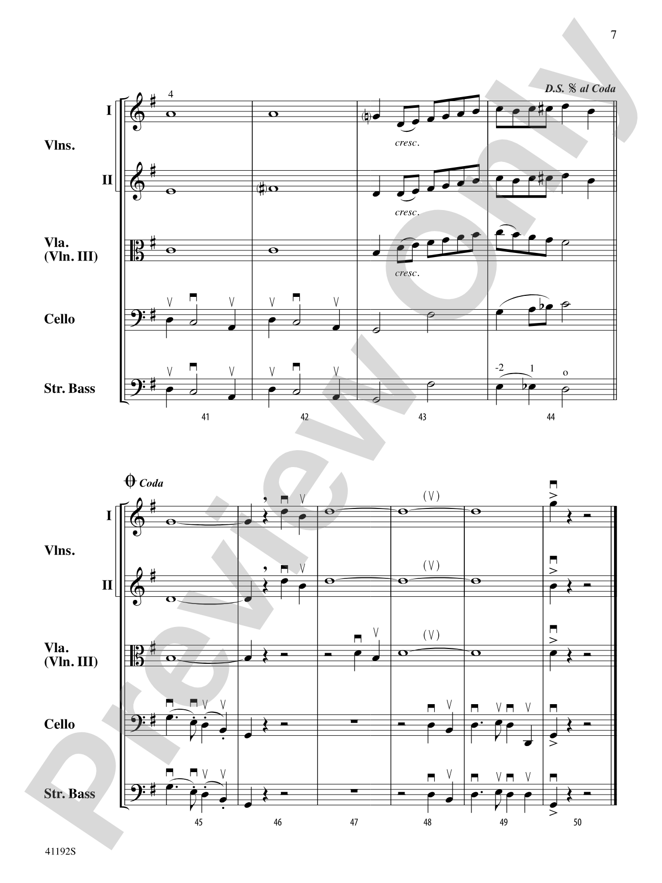 Caissons Go Rolling Along: String Orchestra Conductor Score & Parts