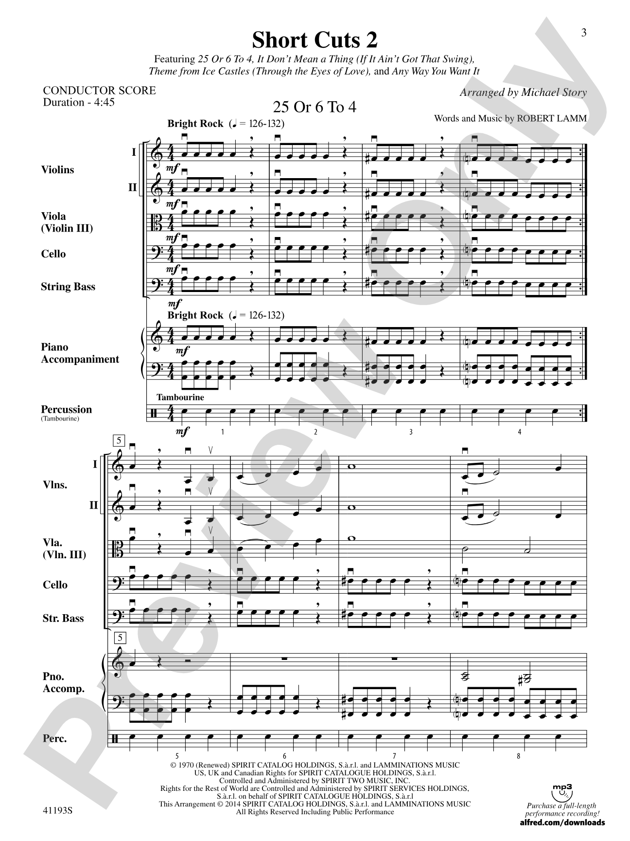 Short Cuts 2: String Orchestra Conductor Score & Parts