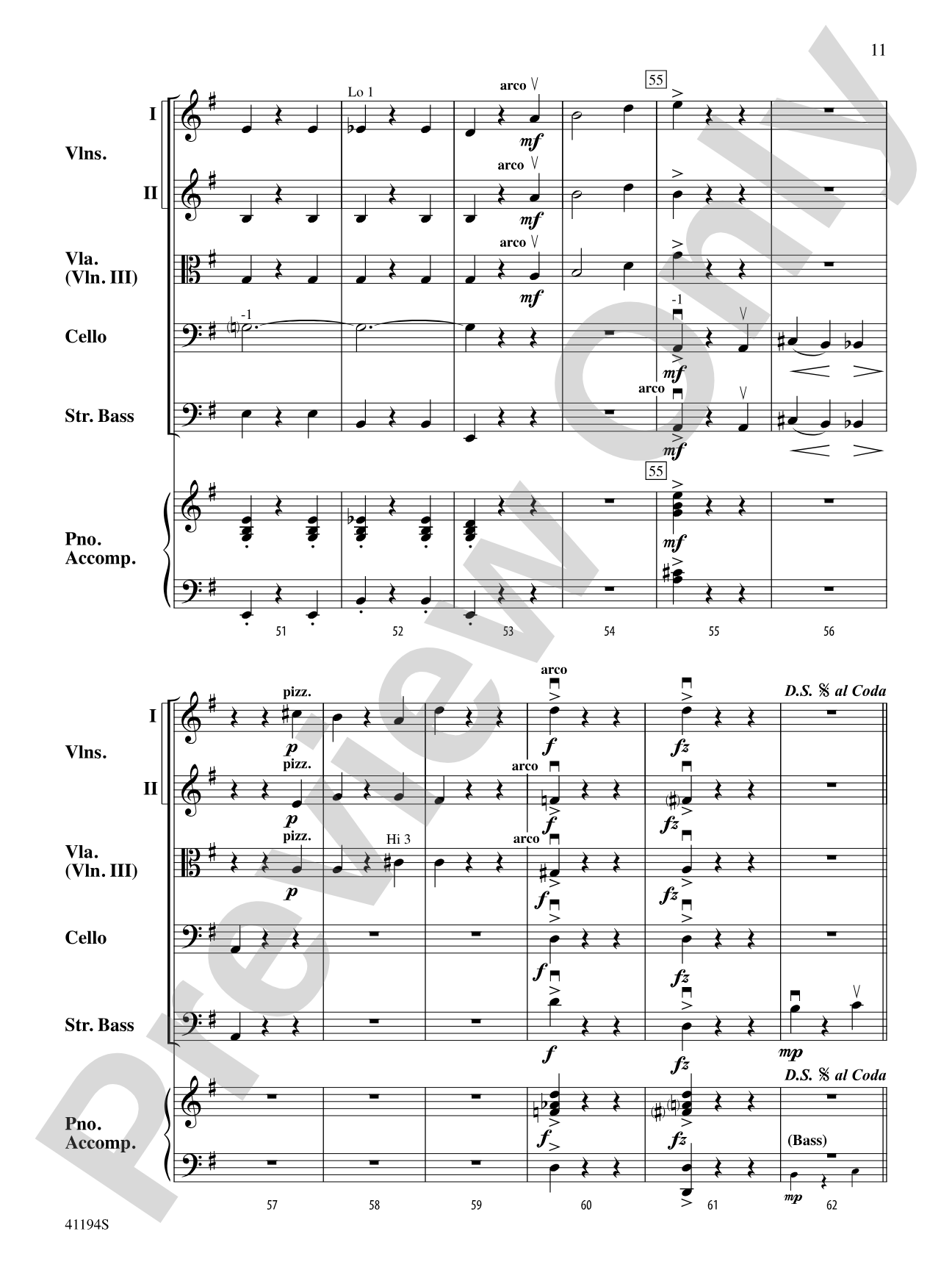 The Wizard of Oz, Suite from: String Orchestra Conductor Score & Parts