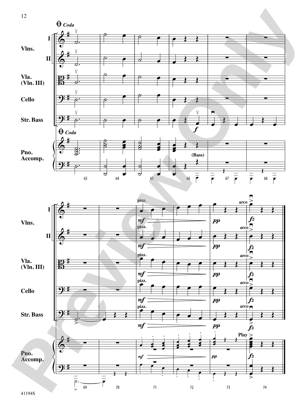 The Wizard of Oz, Suite from: String Orchestra Conductor Score & Parts