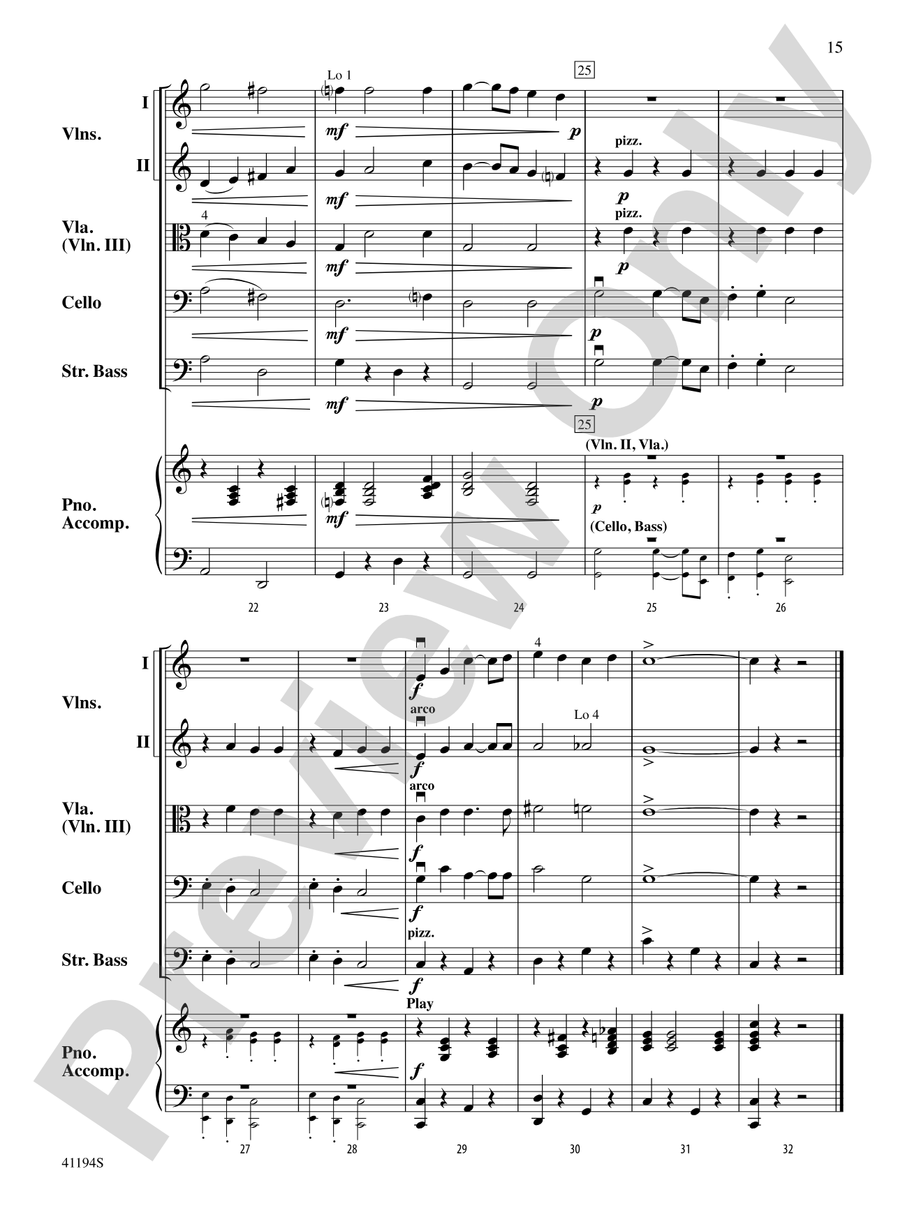 The Wizard of Oz, Suite from: String Orchestra Conductor Score & Parts
