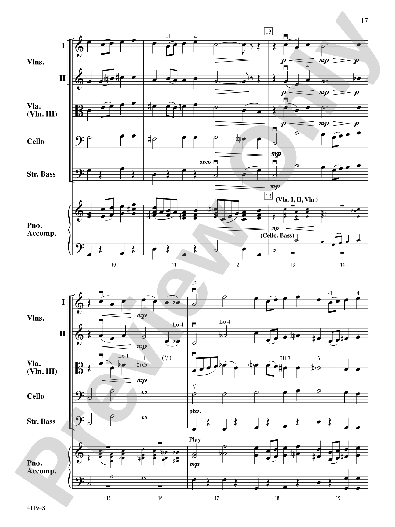 The Wizard of Oz, Suite from: String Orchestra Conductor Score & Parts