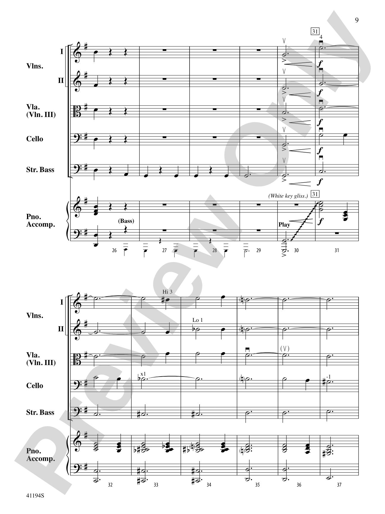 The Wizard of Oz, Suite from: String Orchestra Conductor Score & Parts