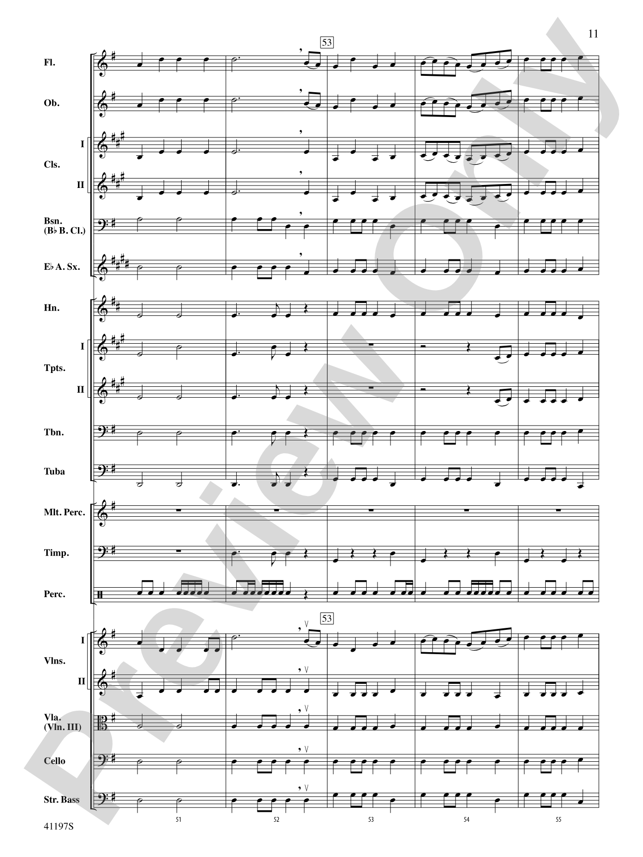 Fanfare Rondeau: Full Orchestra Conductor Score & Parts