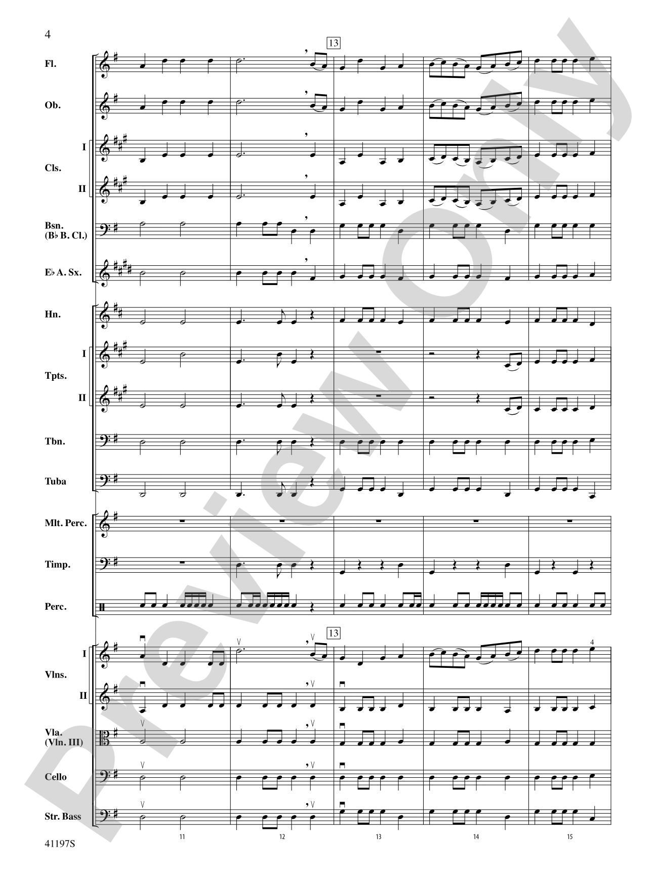 Fanfare Rondeau: Full Orchestra Conductor Score & Parts