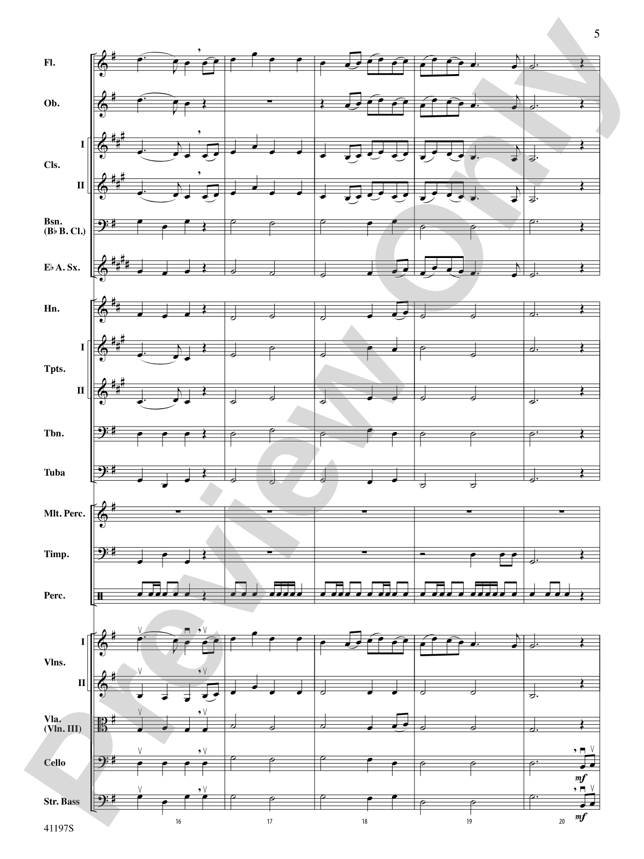 Fanfare Rondeau: Full Orchestra Conductor Score & Parts