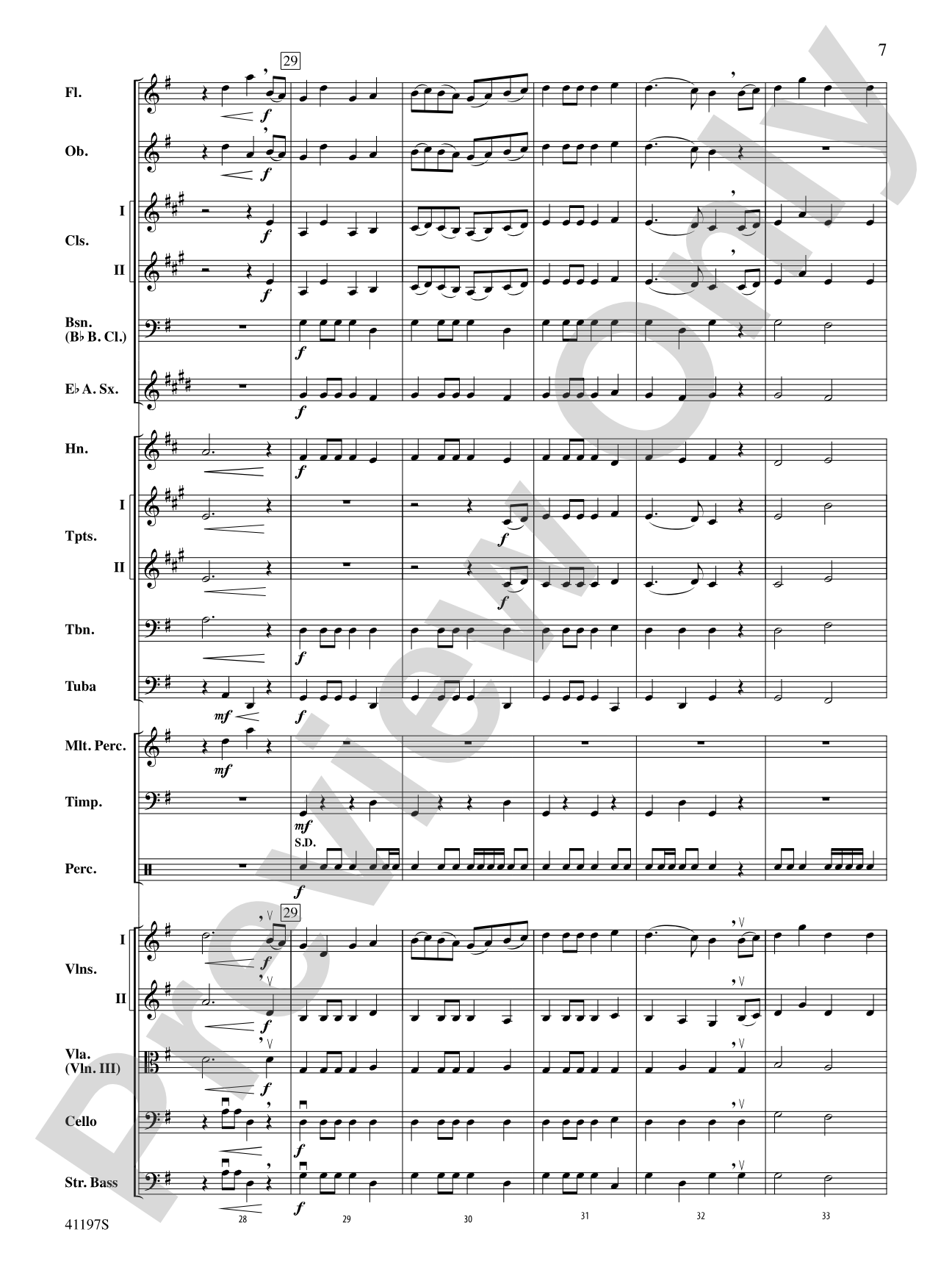 Fanfare Rondeau: Full Orchestra Conductor Score & Parts