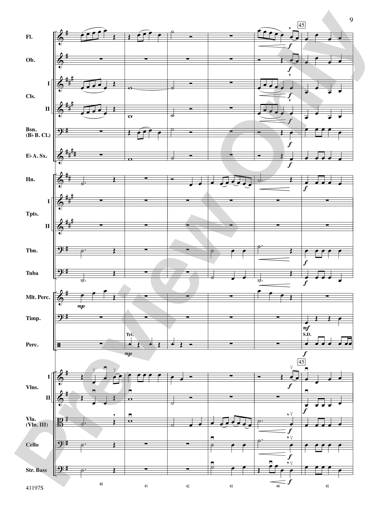Fanfare Rondeau: Full Orchestra Conductor Score & Parts
