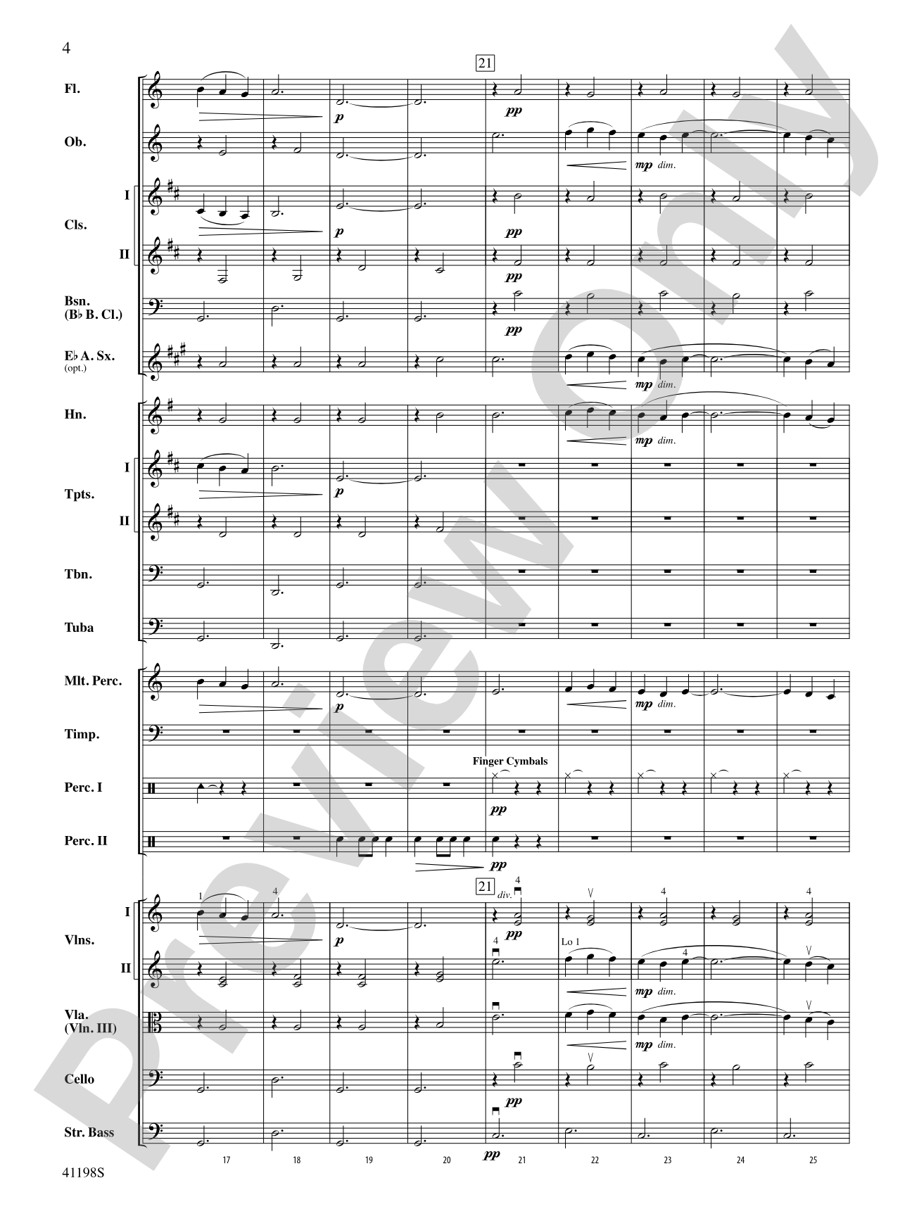 Gymnopédie No. 3: Full Orchestra Conductor Score & Parts