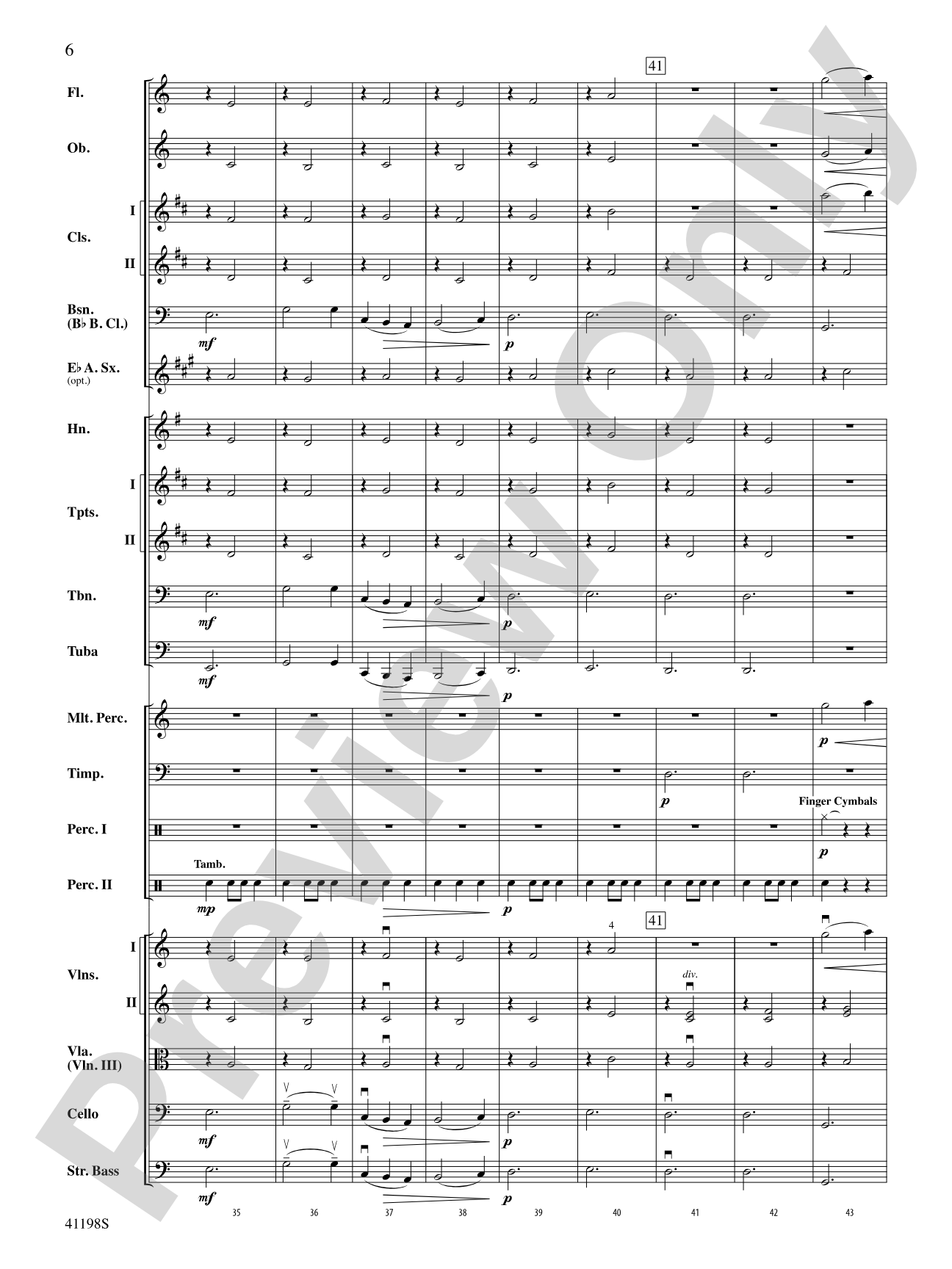 Gymnopédie No. 3: Full Orchestra Conductor Score & Parts