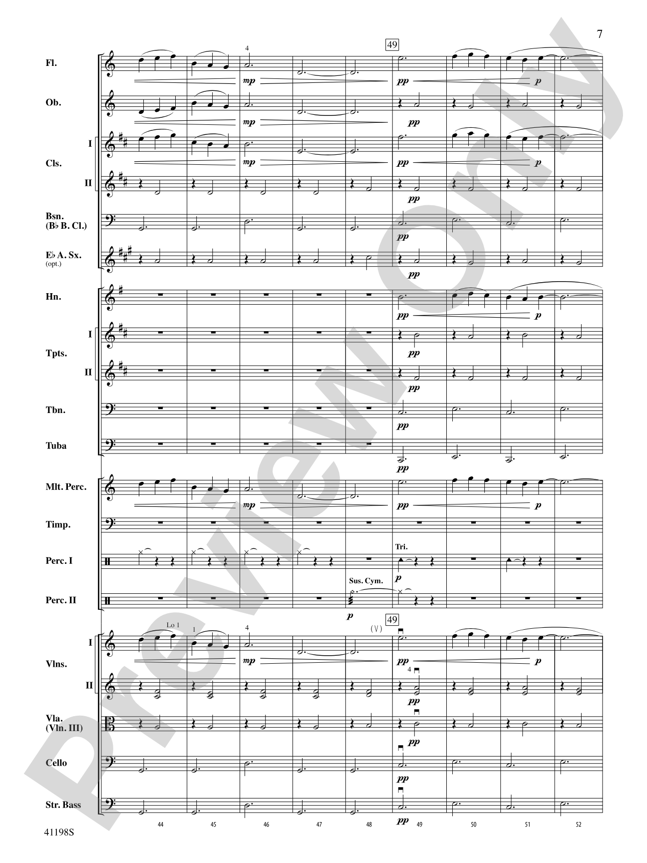 Gymnopédie No. 3: Full Orchestra Conductor Score & Parts