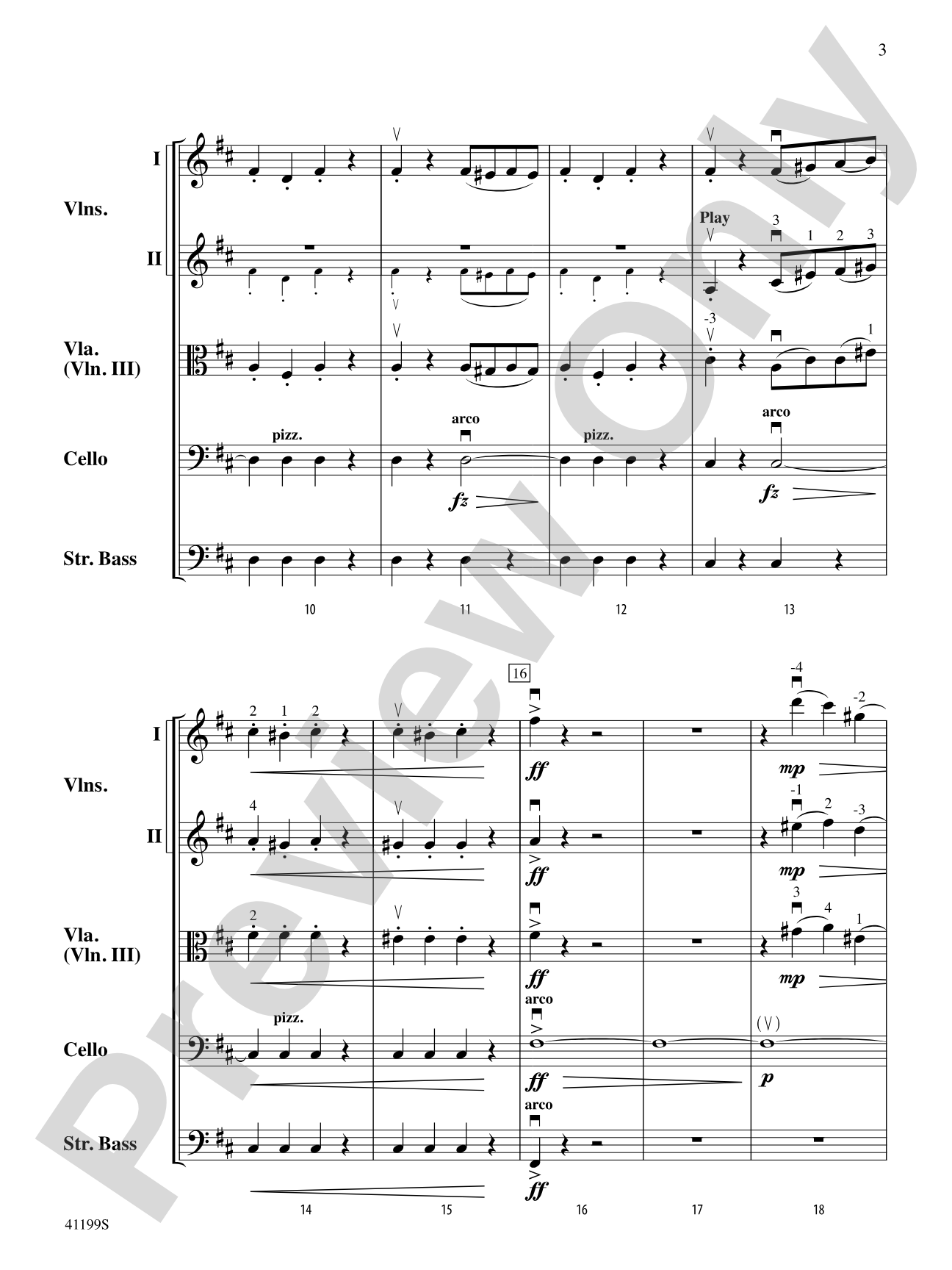 Highlights from Pique Dame: String Orchestra Conductor Score & Parts