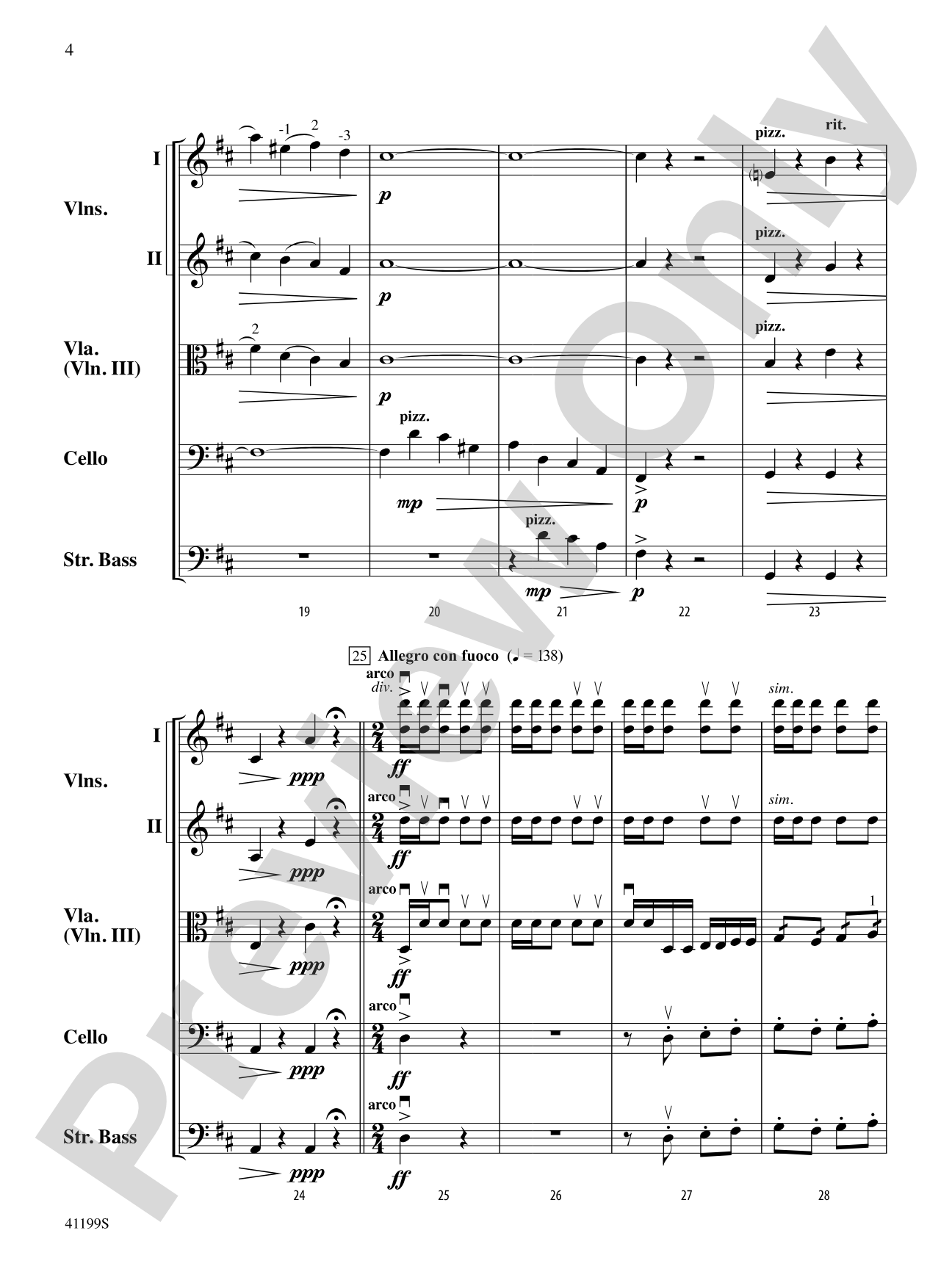 Highlights from Pique Dame: String Orchestra Conductor Score & Parts