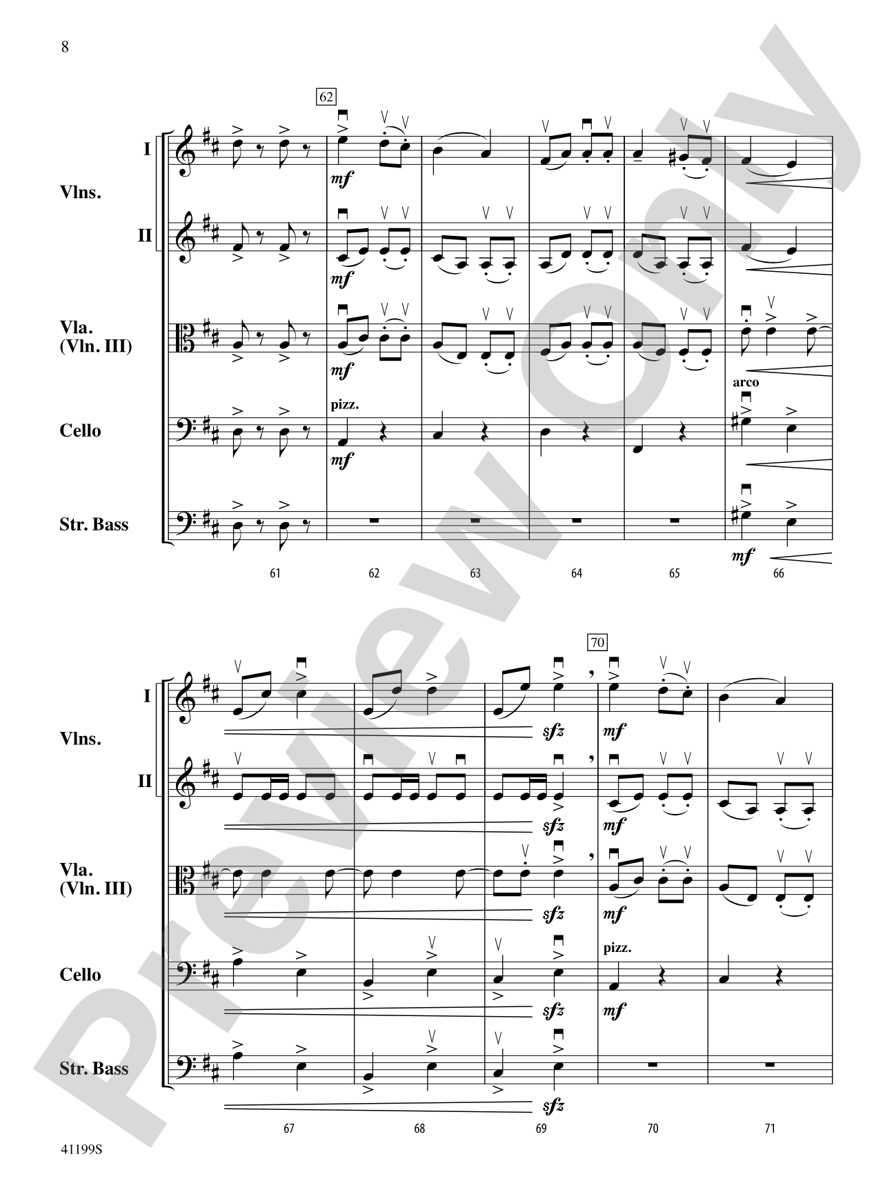 Highlights from Pique Dame: String Orchestra Conductor Score & Parts