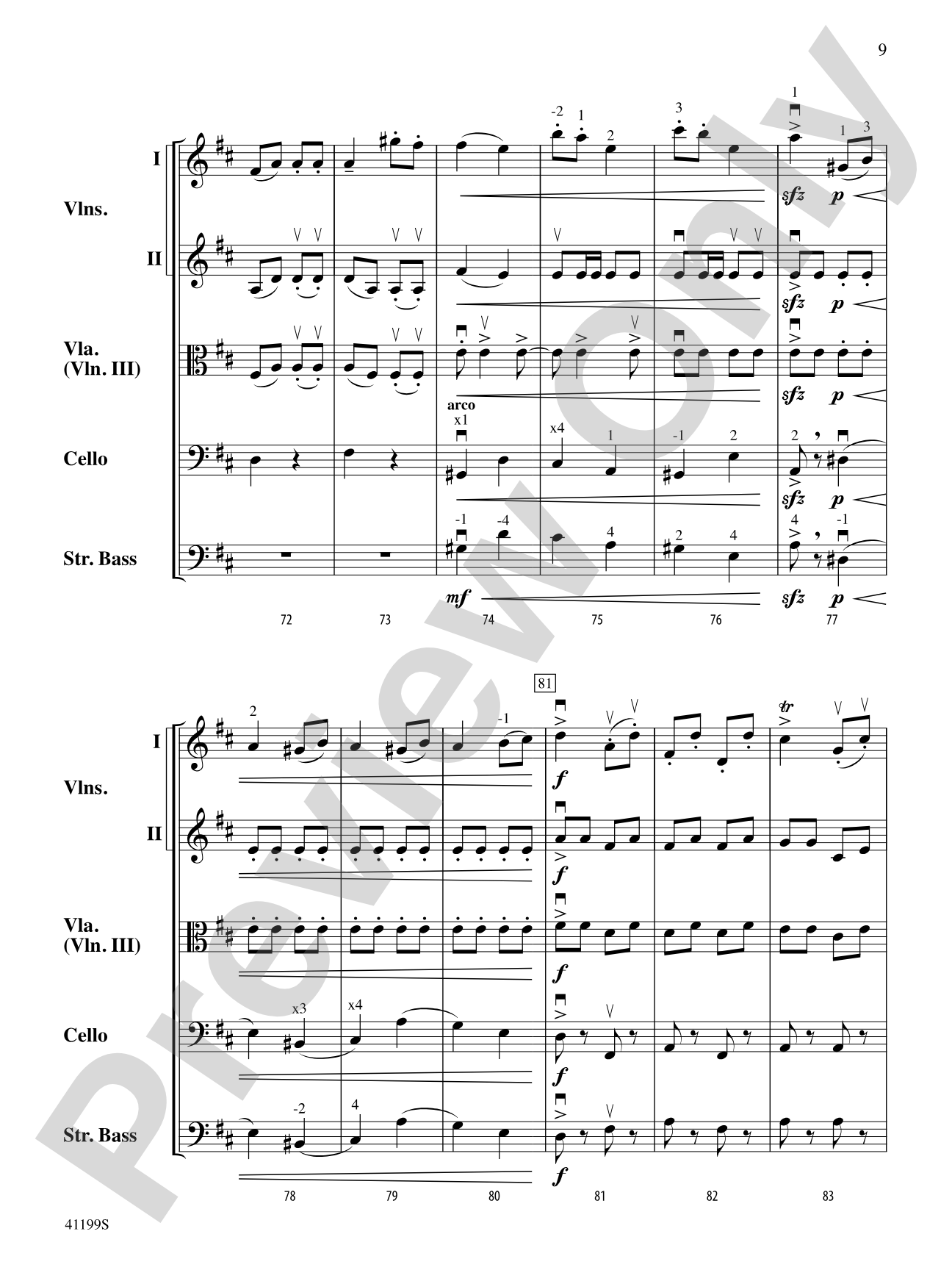 Highlights from Pique Dame: String Orchestra Conductor Score & Parts