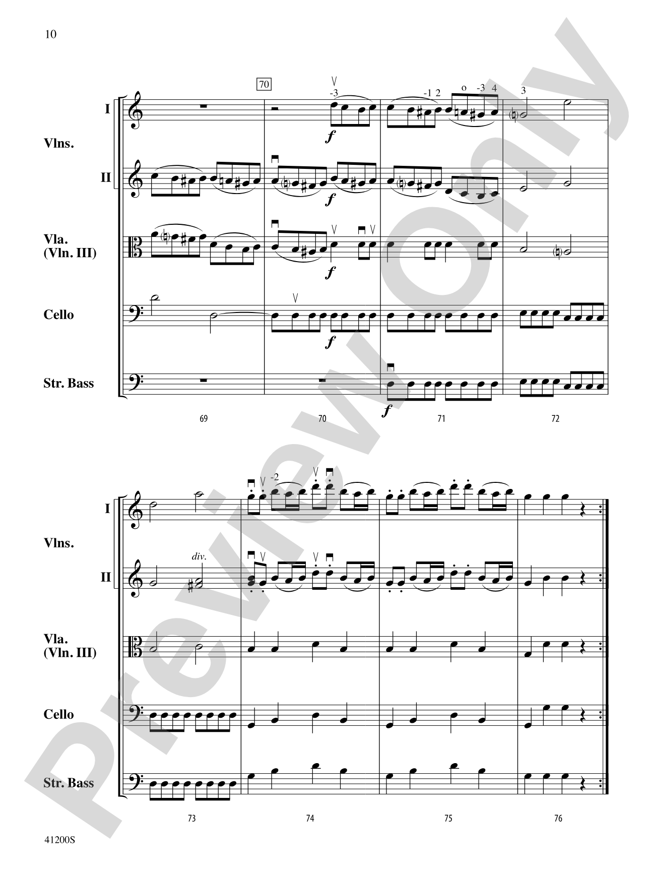 Allegro Molto: String Orchestra Conductor Score & Parts