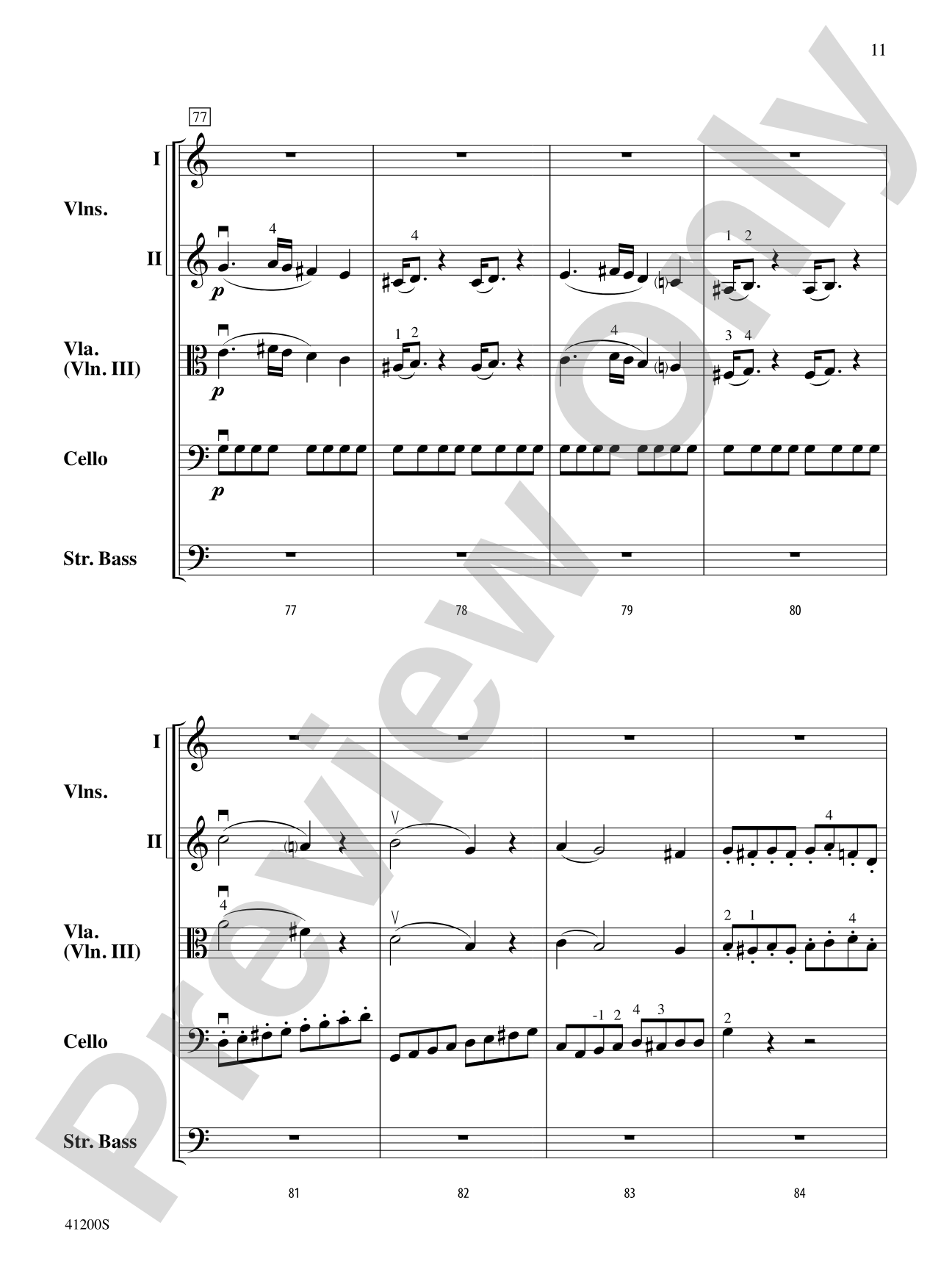 Allegro Molto: String Orchestra Conductor Score & Parts