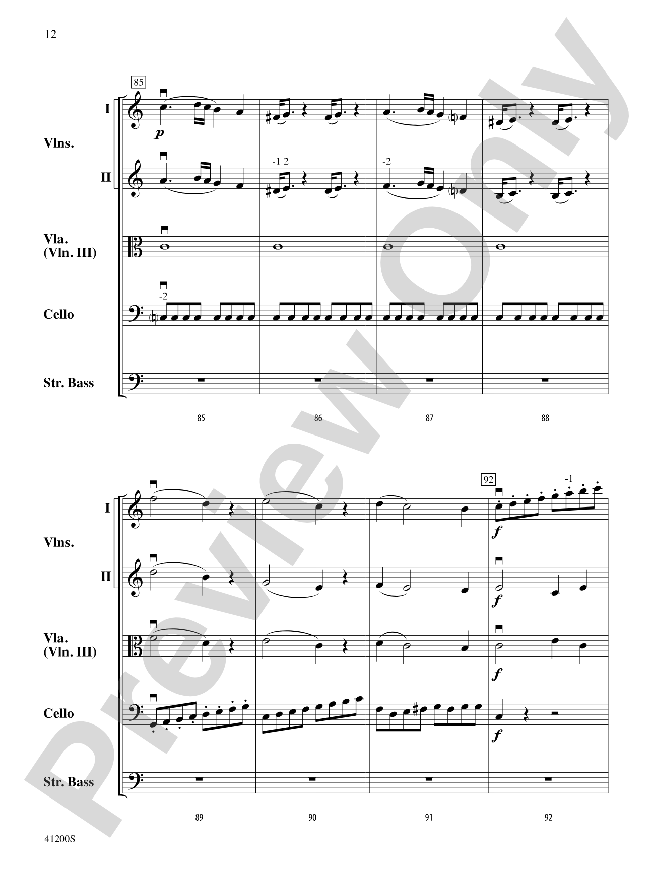 Allegro Molto: String Orchestra Conductor Score & Parts