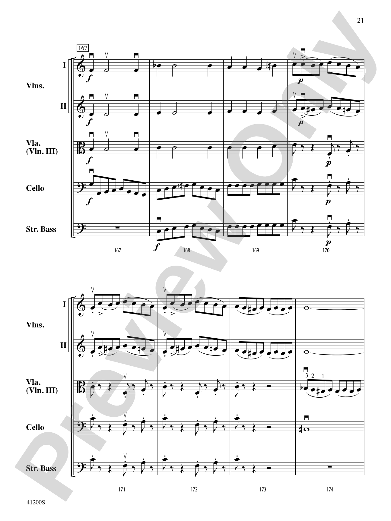 Allegro Molto: String Orchestra Conductor Score & Parts