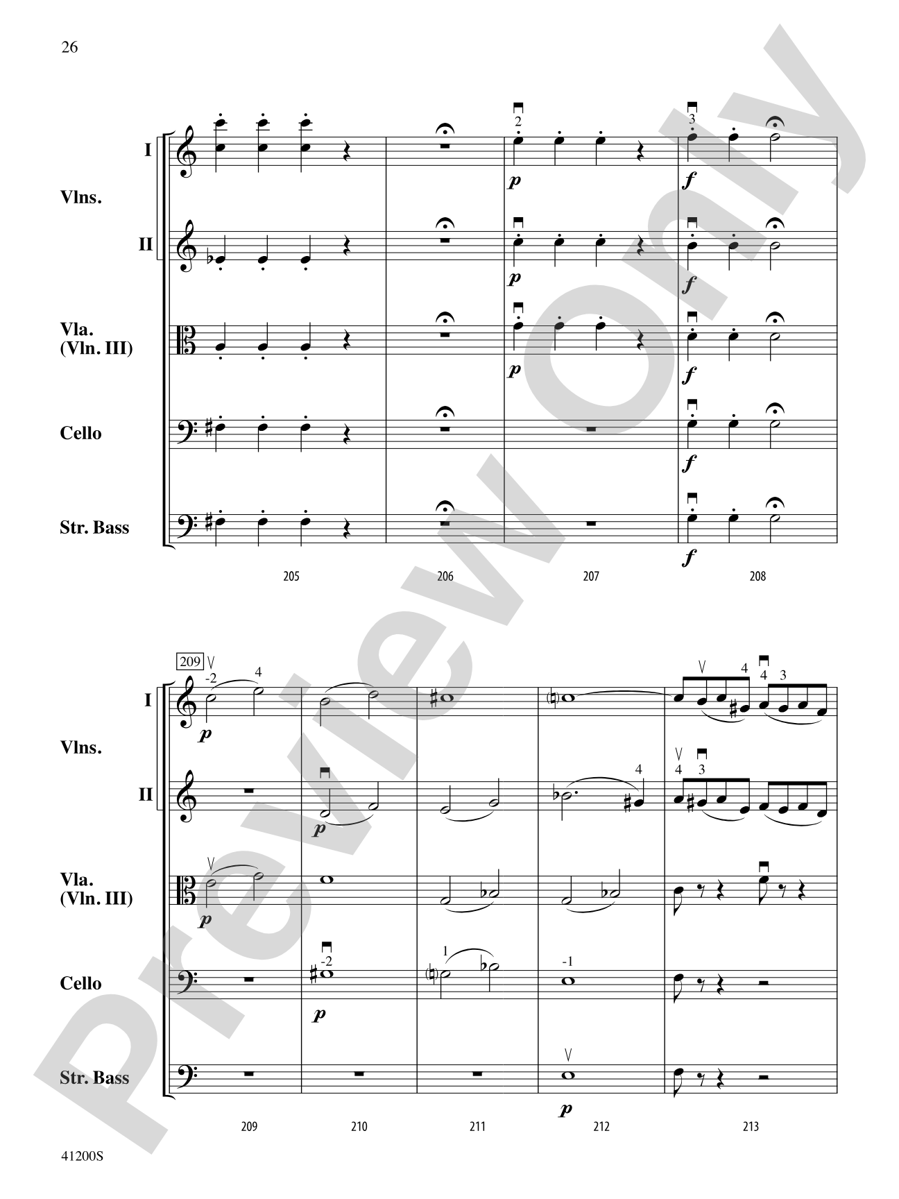 Allegro Molto: String Orchestra Conductor Score & Parts