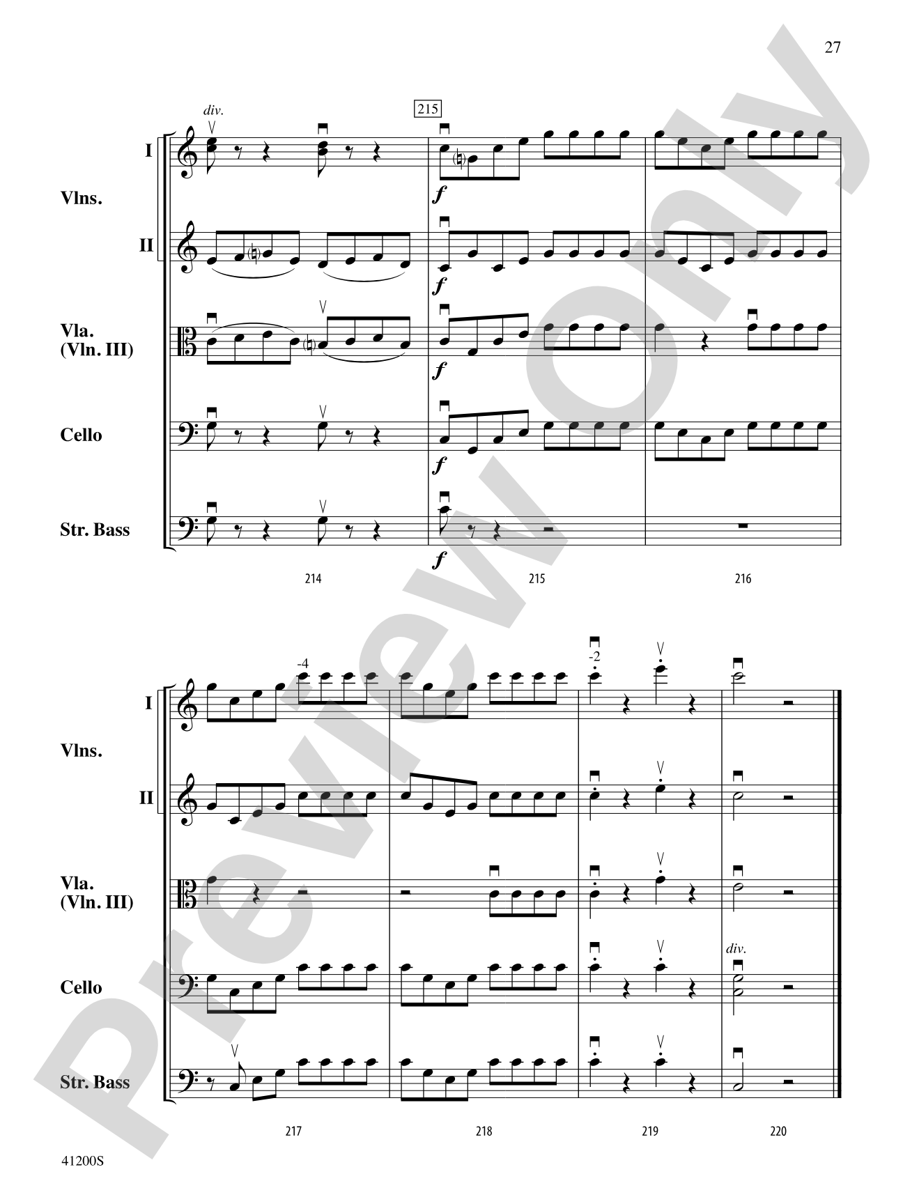 Allegro Molto: String Orchestra Conductor Score & Parts