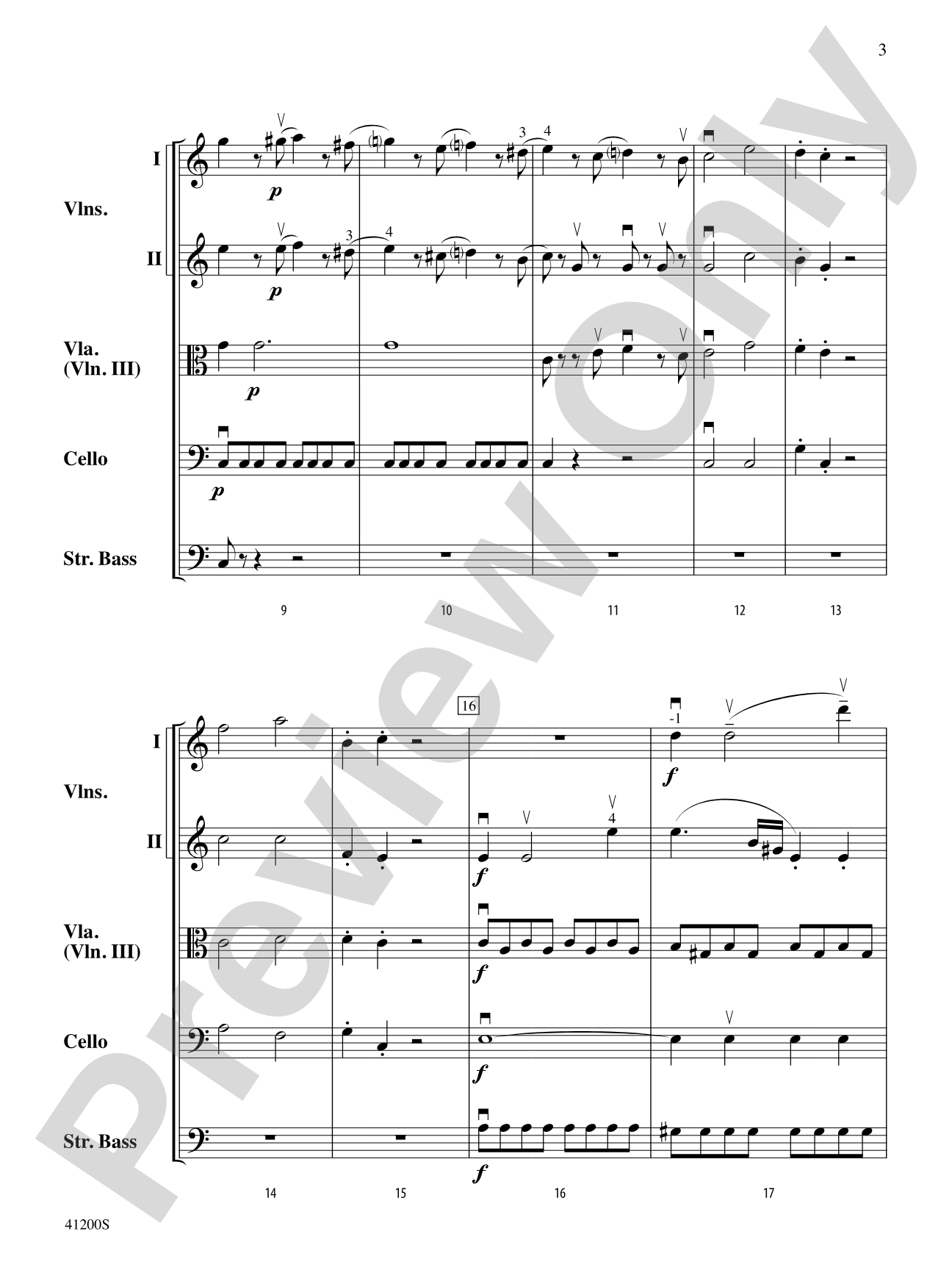 Allegro Molto: String Orchestra Conductor Score & Parts