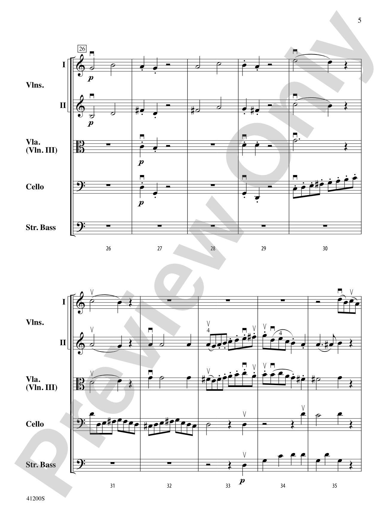 Allegro Molto: String Orchestra Conductor Score & Parts