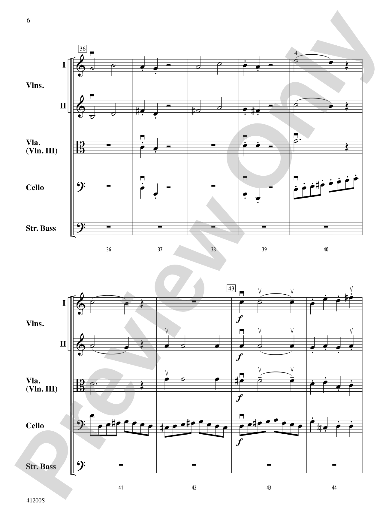 Allegro Molto: String Orchestra Conductor Score & Parts
