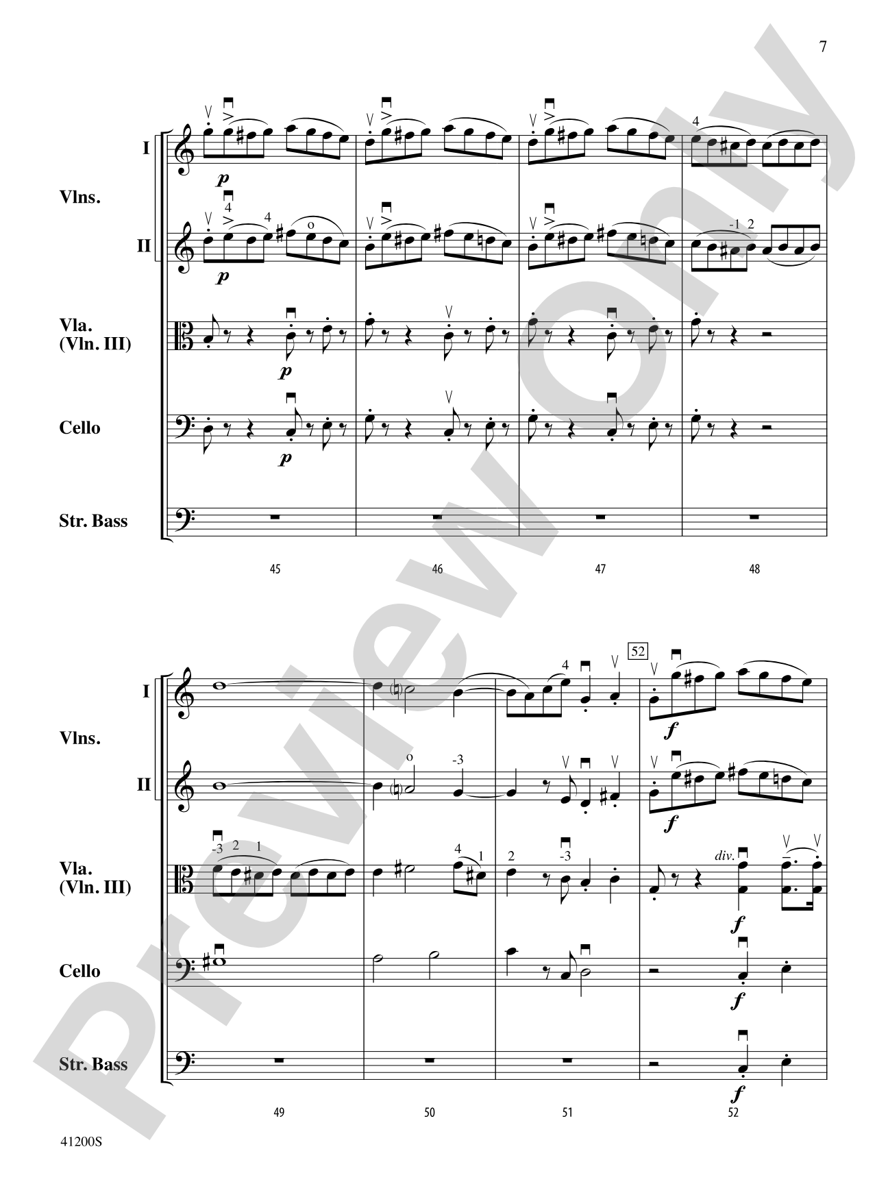 Allegro Molto: String Orchestra Conductor Score & Parts