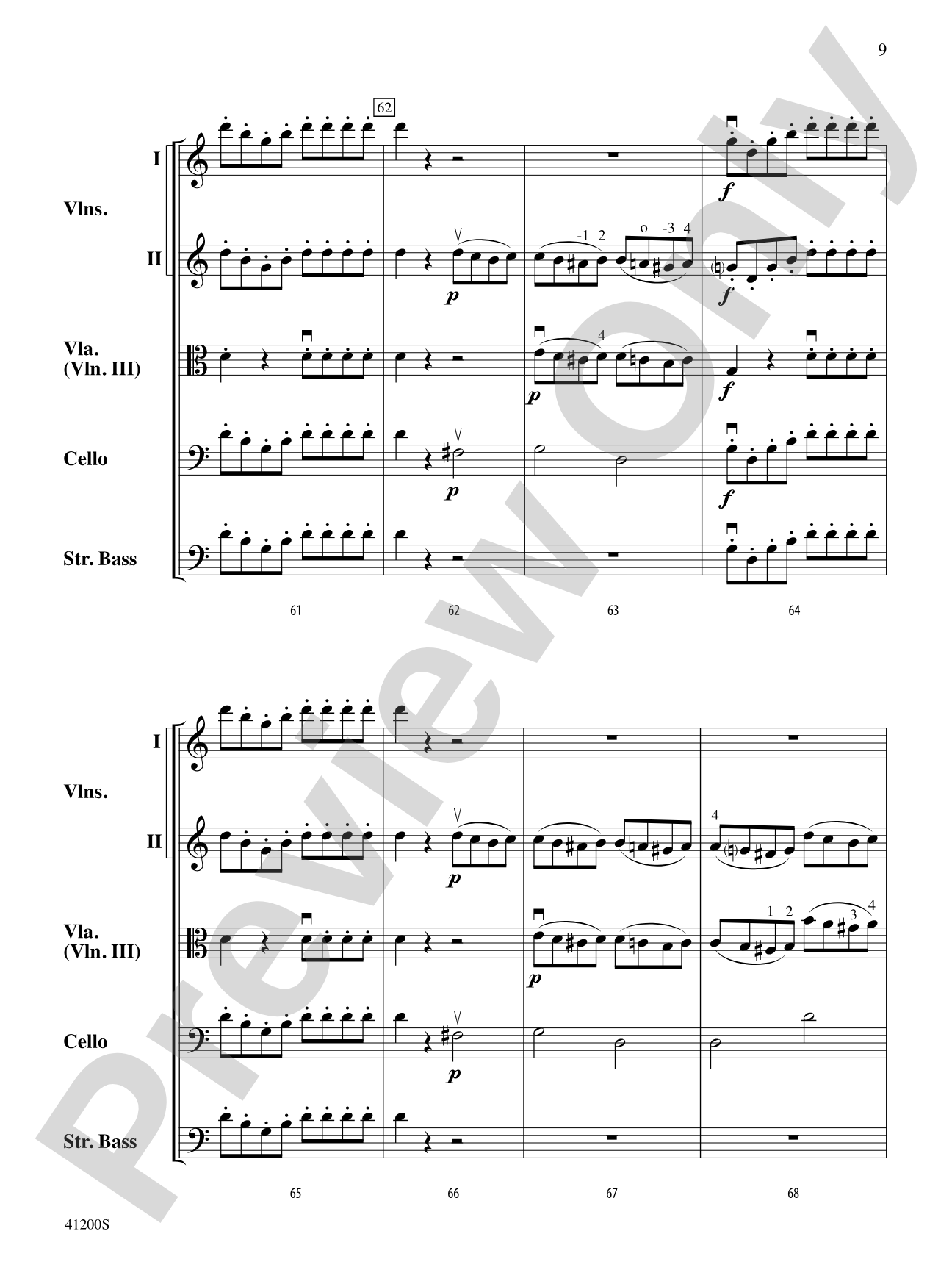 Allegro Molto: String Orchestra Conductor Score & Parts