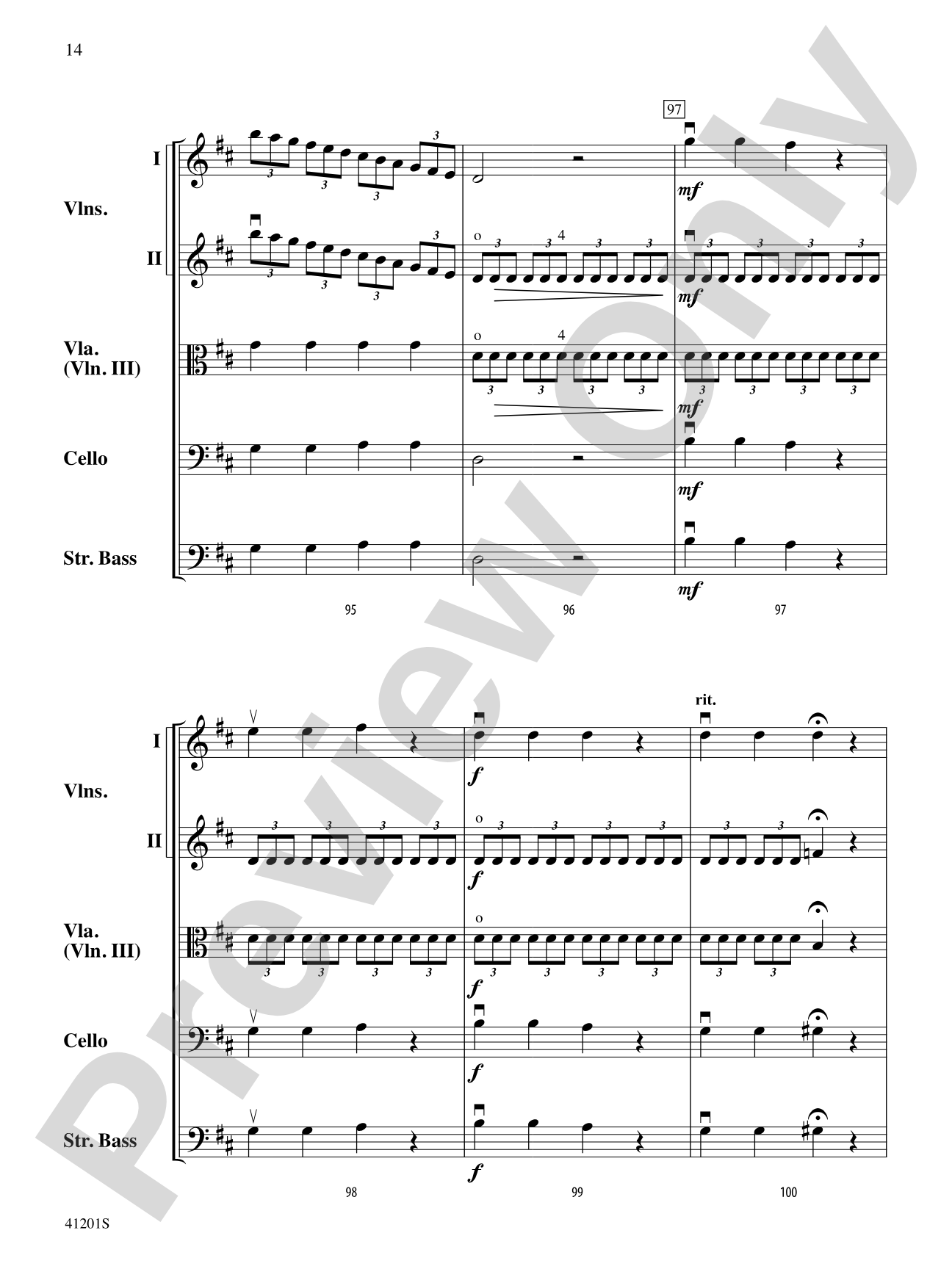 Andante from Symphony No. 94: String Orchestra Conductor Score & Parts