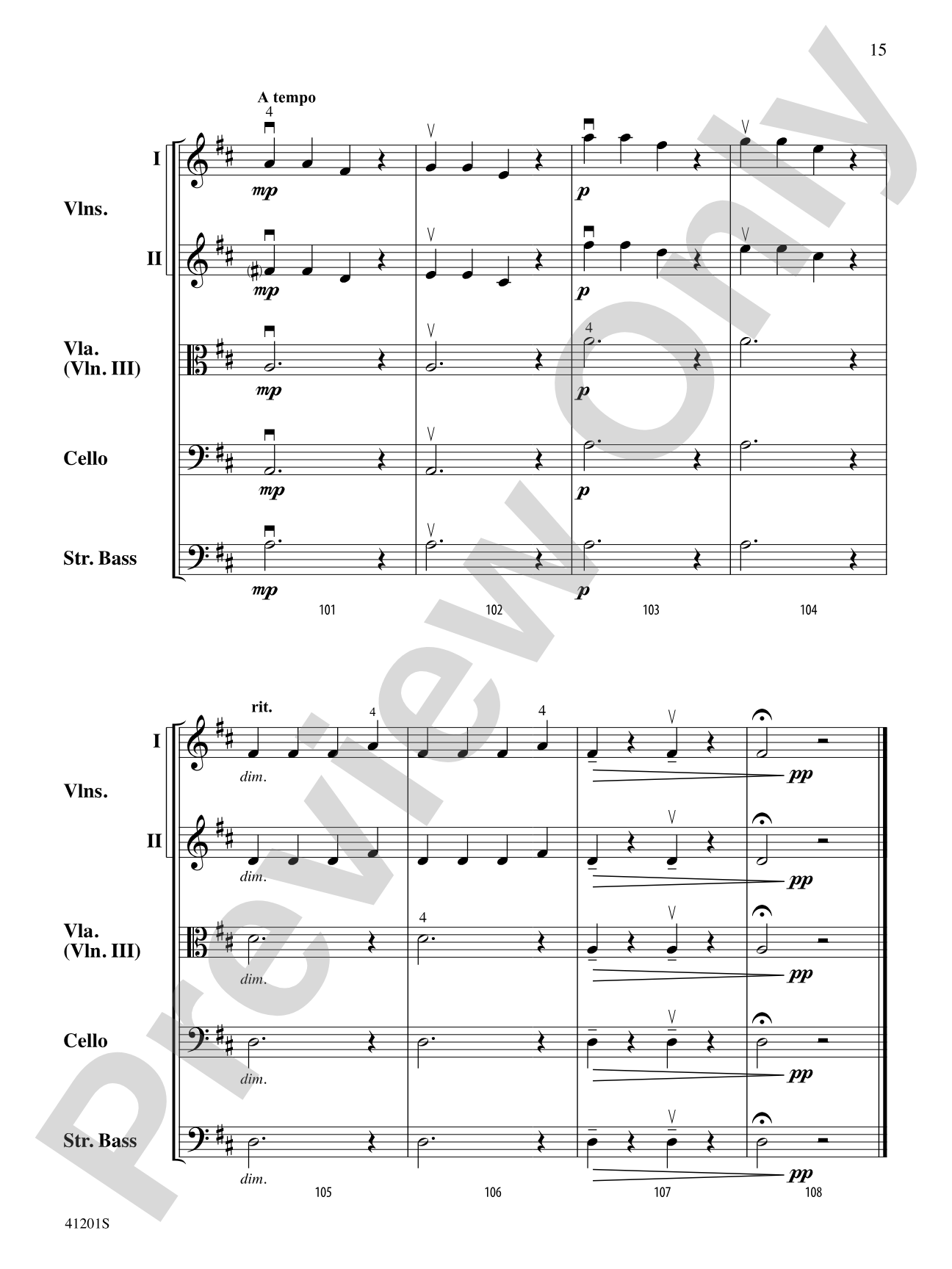 Andante from Symphony No. 94: String Orchestra Conductor Score & Parts