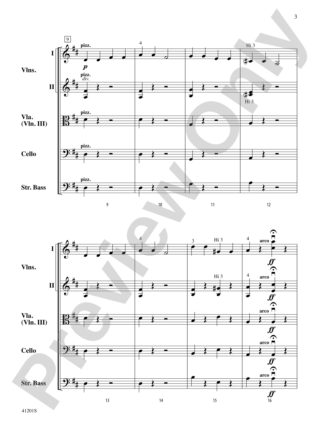 Andante from Symphony No. 94: String Orchestra Conductor Score & Parts