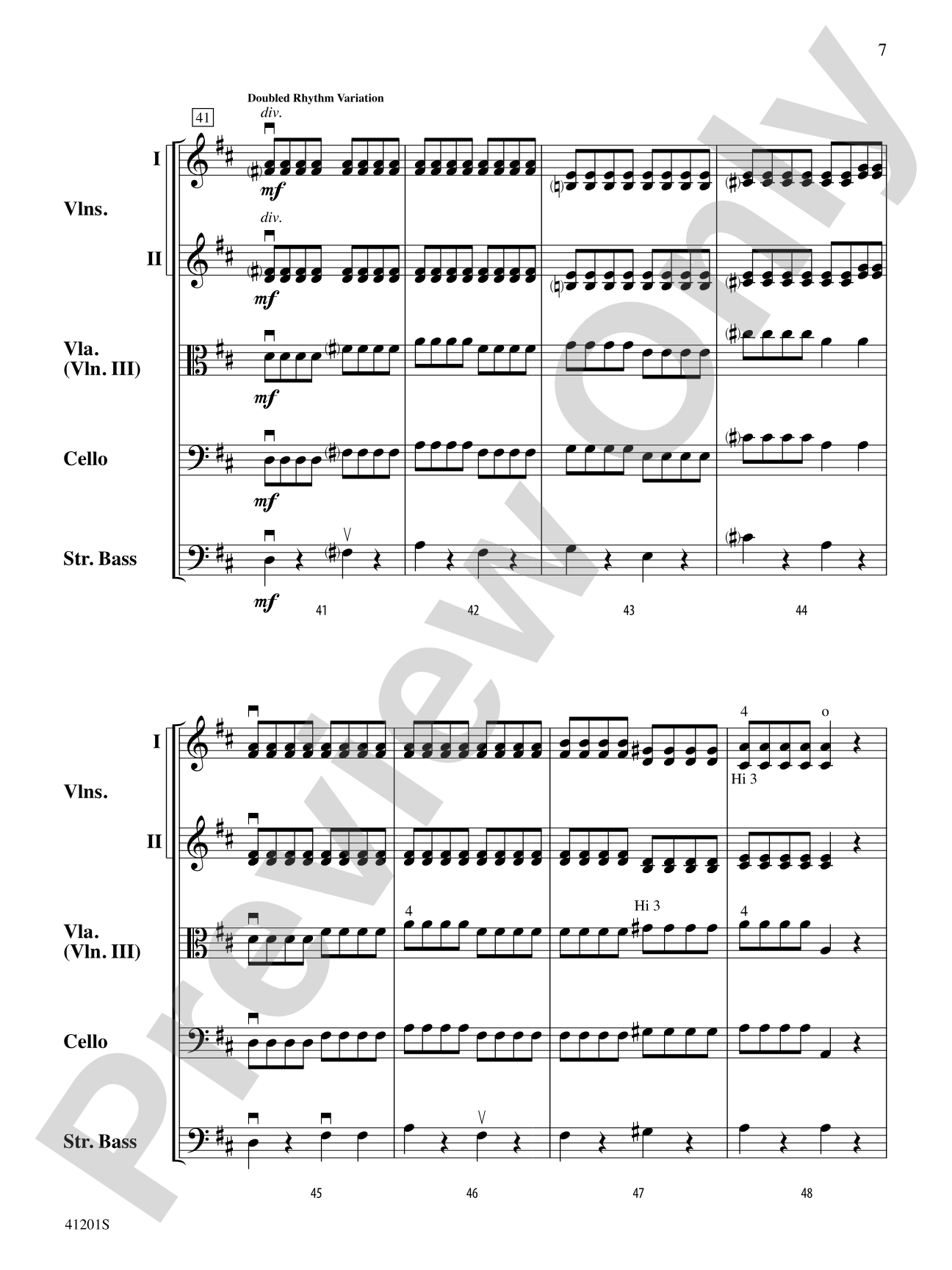 Andante from Symphony No. 94: String Orchestra Conductor Score & Parts
