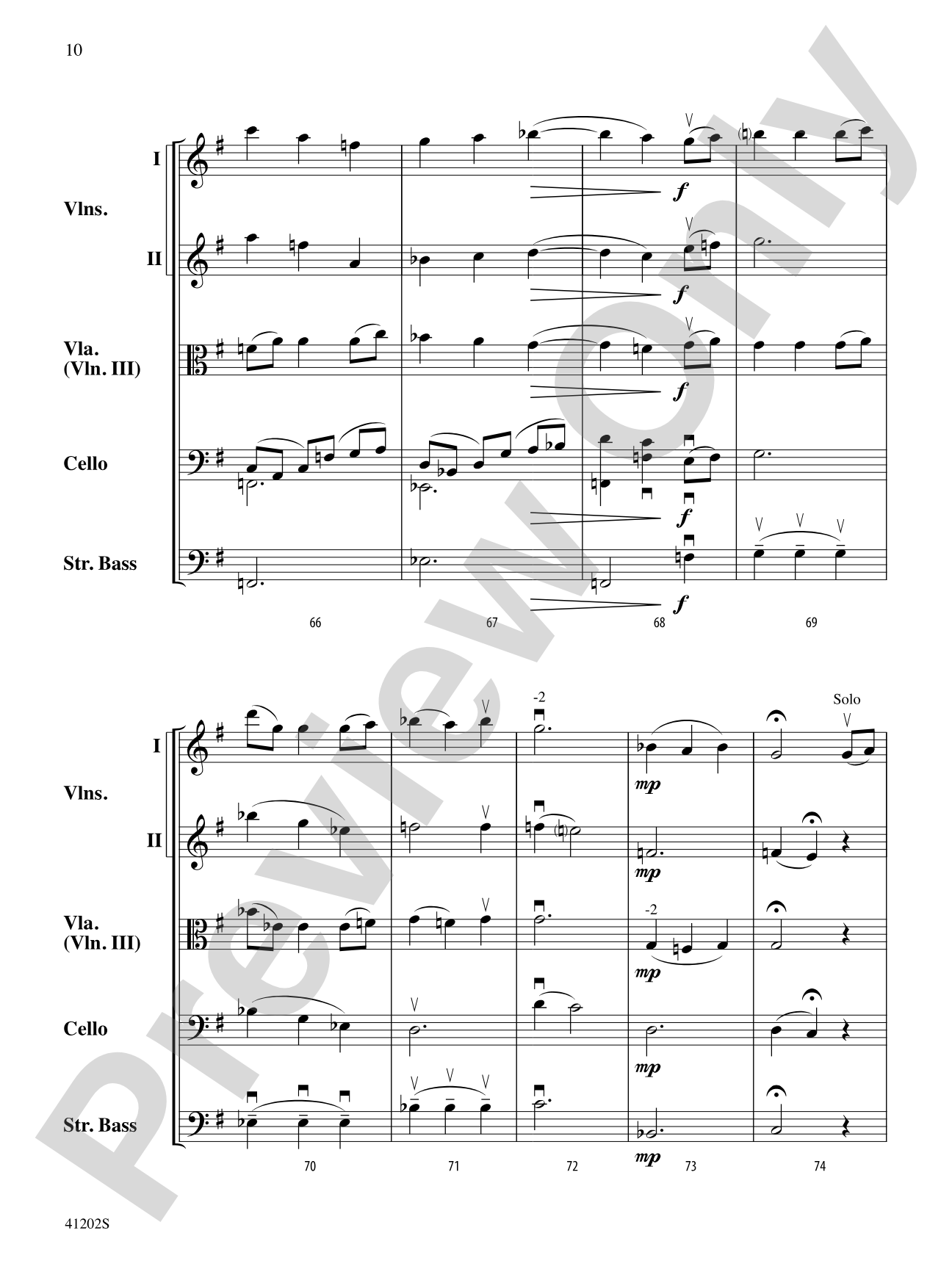 Arioso: String Orchestra Conductor Score & Parts