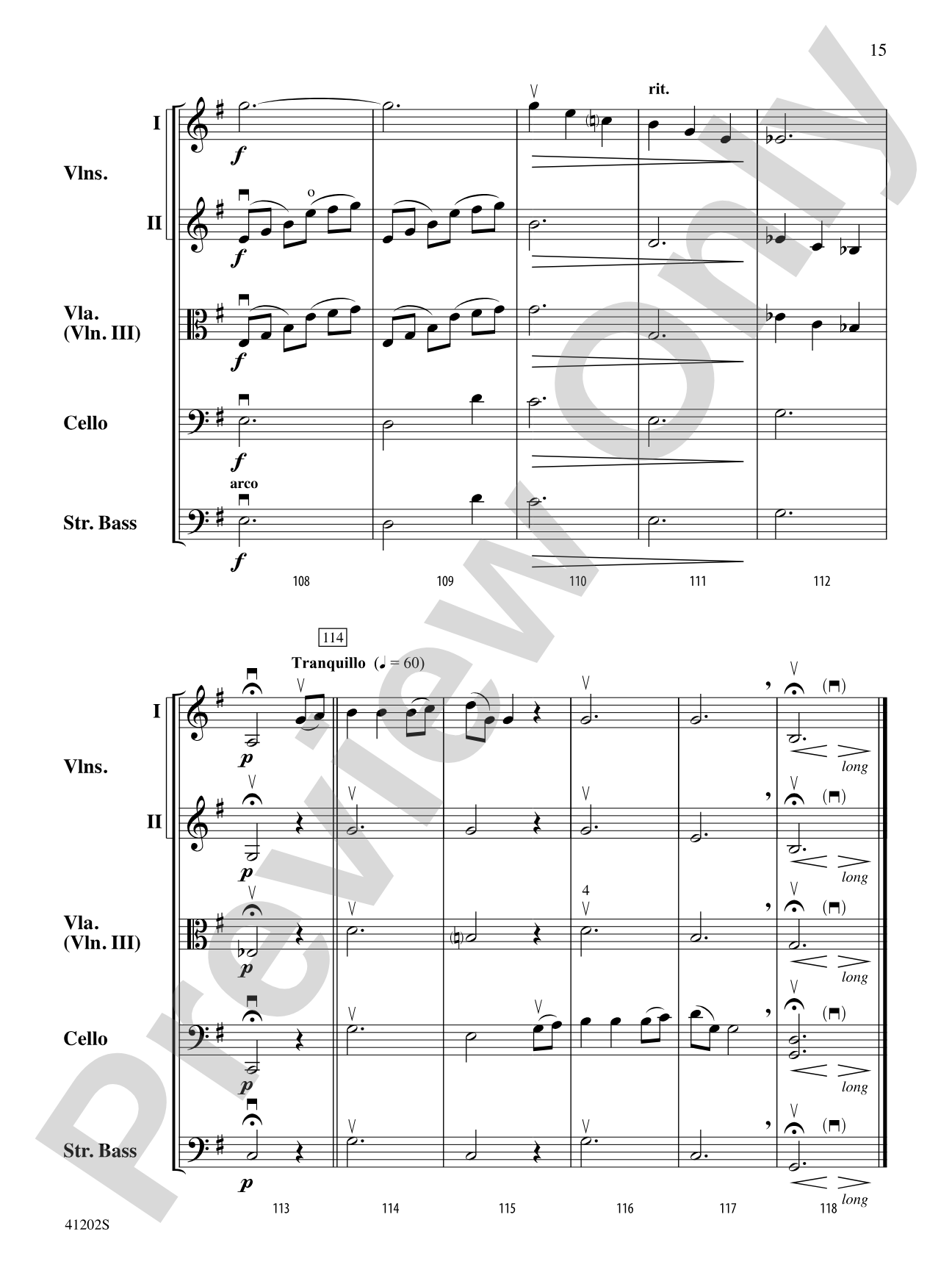 Arioso: String Orchestra Conductor Score & Parts