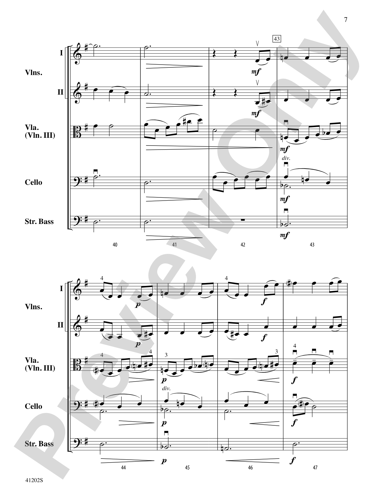 Arioso: String Orchestra Conductor Score & Parts