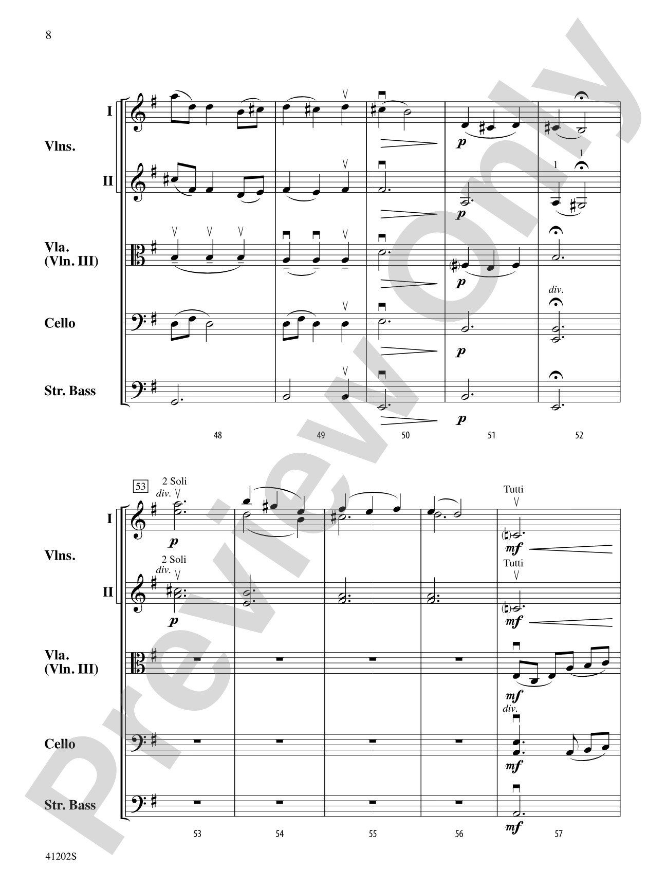 Arioso: String Orchestra Conductor Score & Parts