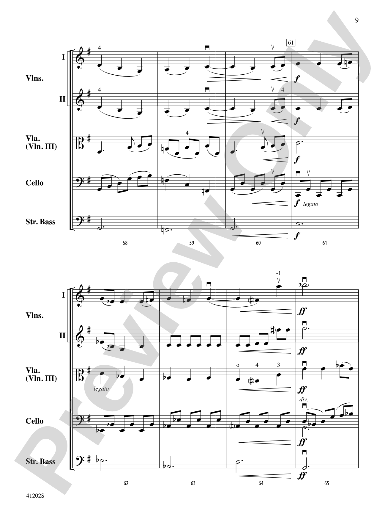 Arioso: String Orchestra Conductor Score & Parts