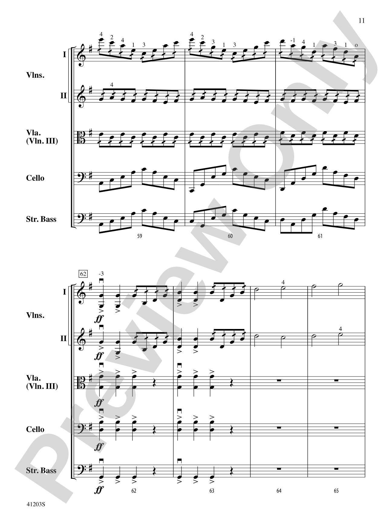 Wayland Overture: String Orchestra Conductor Score & Parts