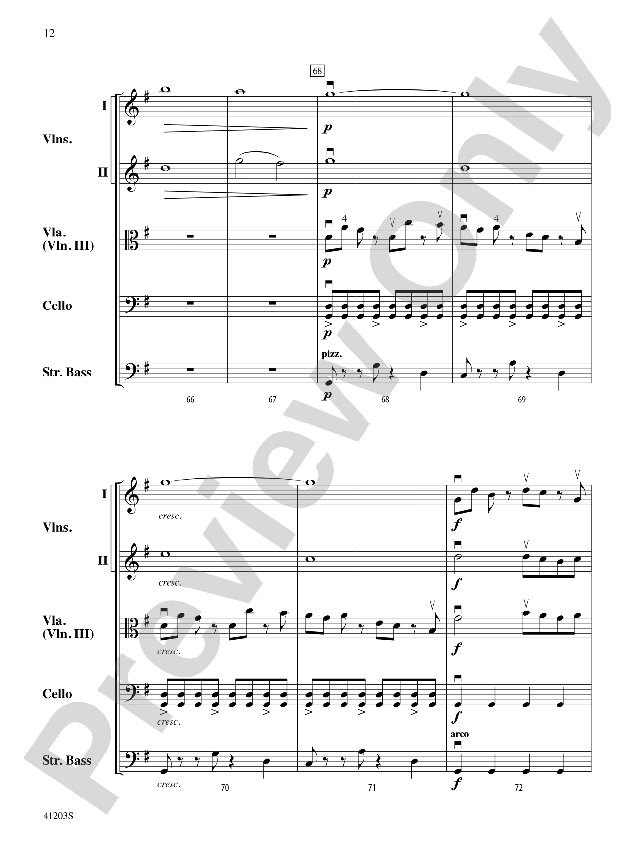 Wayland Overture: String Orchestra Conductor Score & Parts