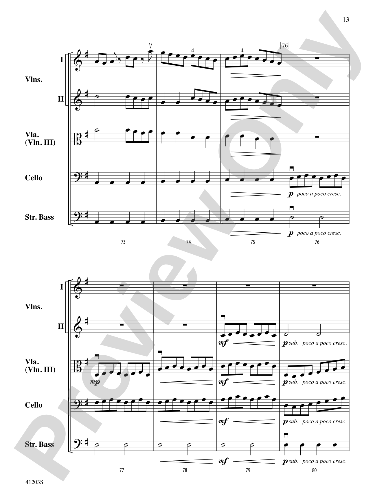 Wayland Overture: String Orchestra Conductor Score & Parts