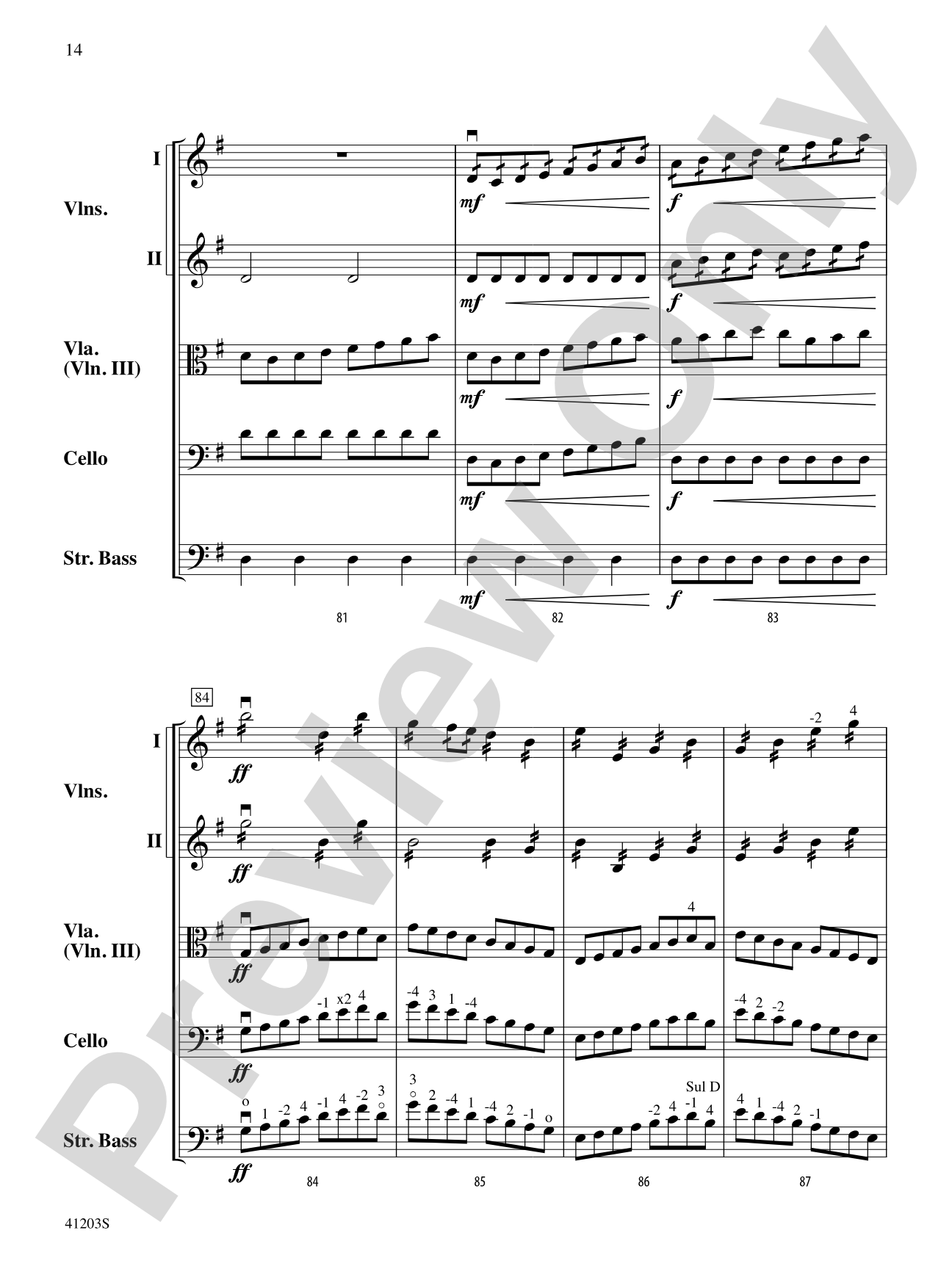Wayland Overture: String Orchestra Conductor Score & Parts