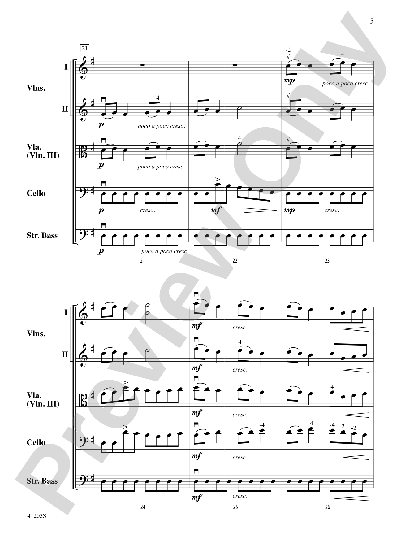 Wayland Overture: String Orchestra Conductor Score & Parts